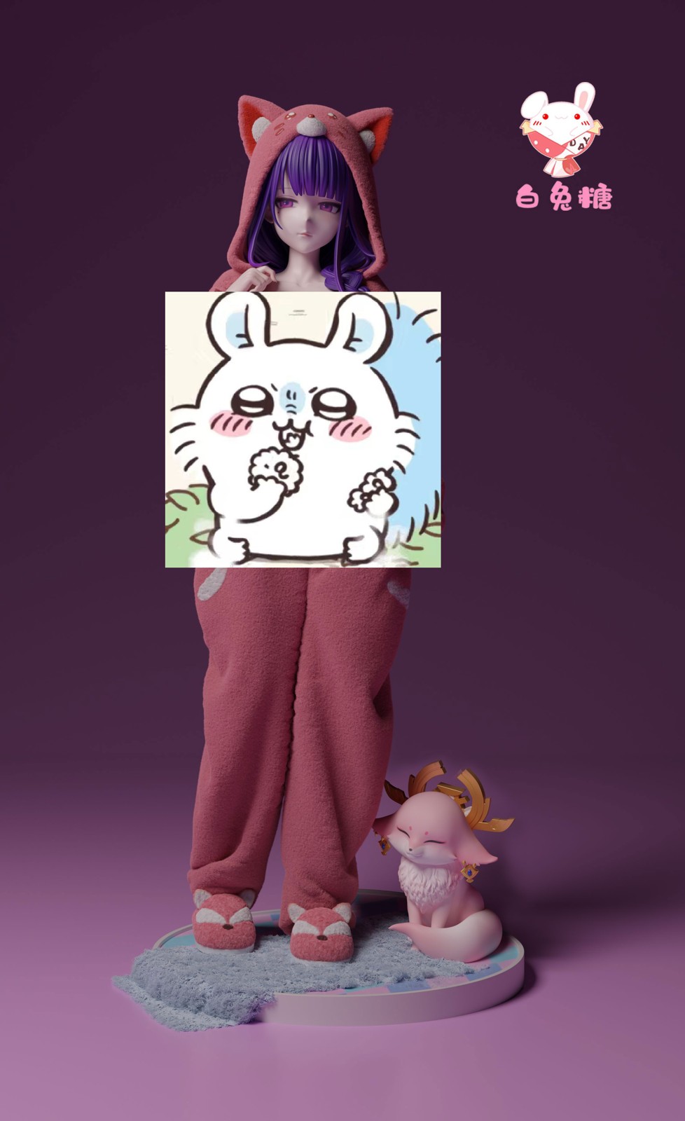 【Sold out】1/6 Scale Pajamas Ver. Raiden Shogun & Fox Form Yae Miko-Genshin Impact-BaiTuTang Studio