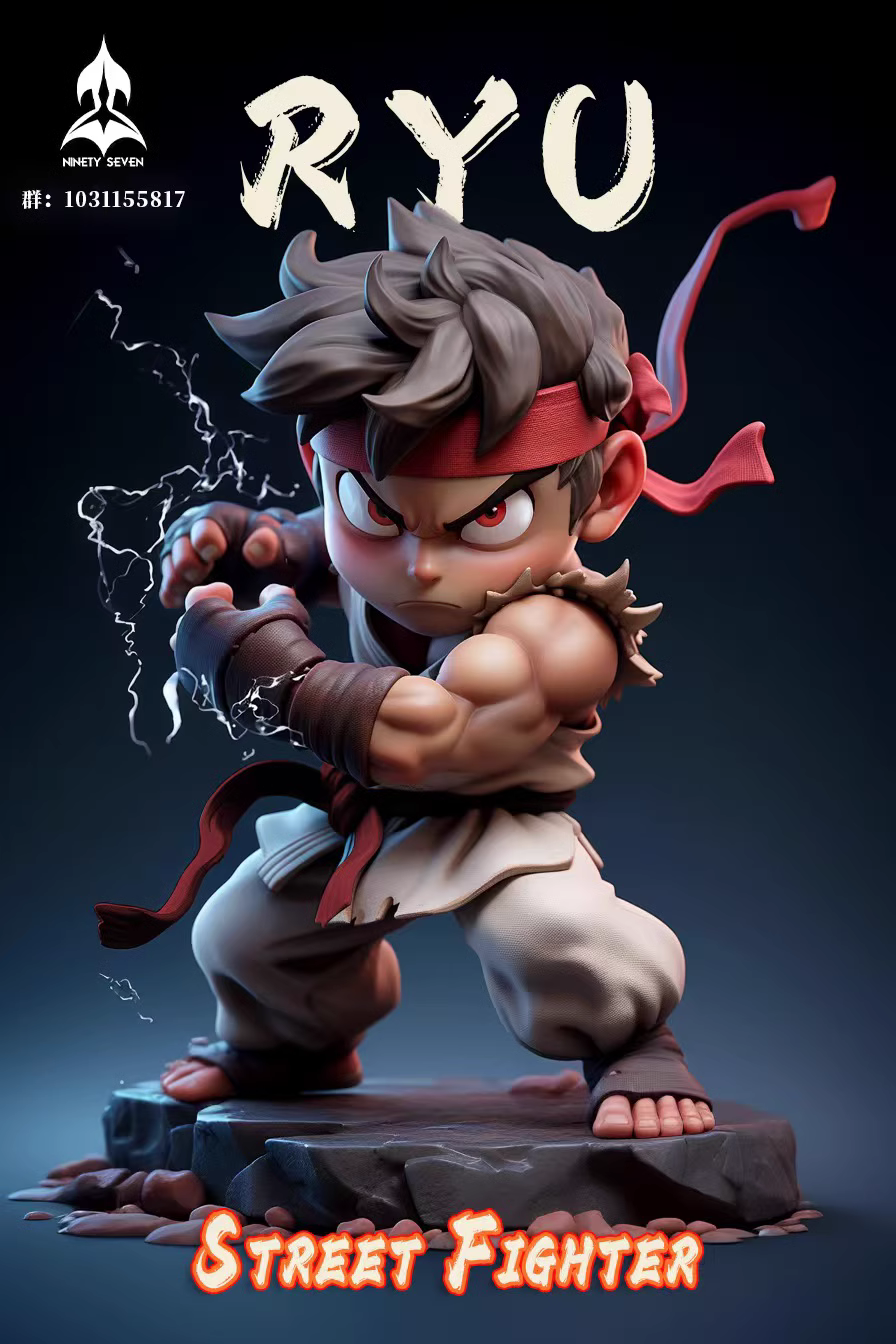 【Pre-sale】Q Version Ryu & Ken-Street Fighter-NINETY SEVEN STUDIO