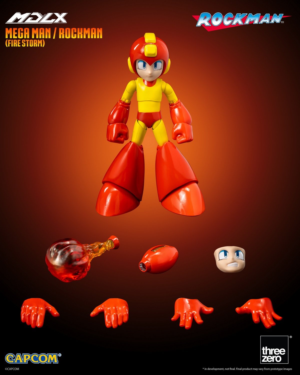 【Pre-sale】Movable Mega Man/Rockman (Fire Storm)-Mega Man-THREEZERO Studio