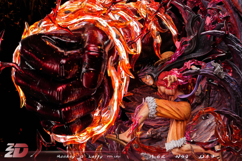 【Pre-sale】1/6 Scale RED ROC Luffy with LED-ZZDD Studio