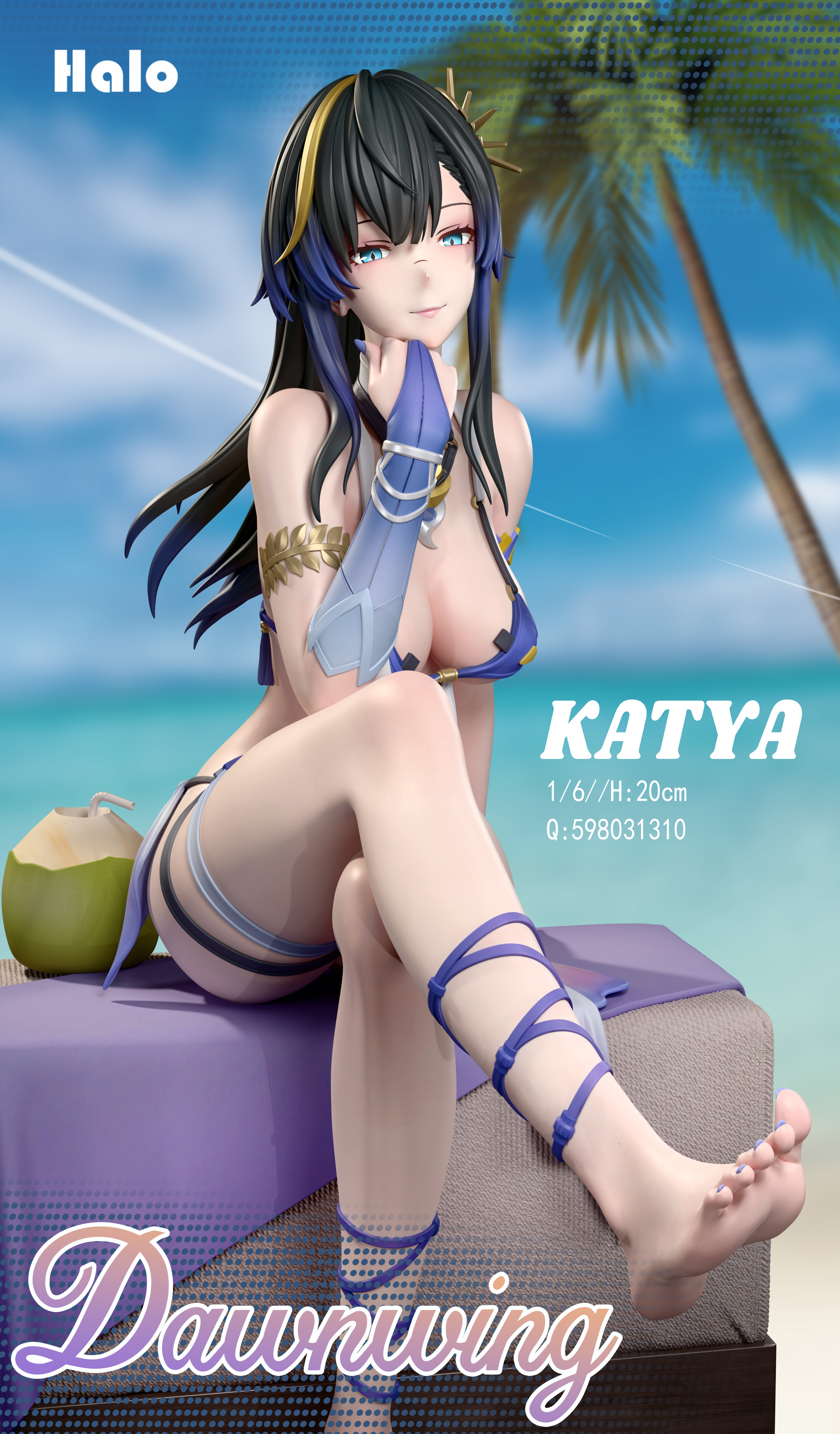 【Pre-sale】1/6 Scale Katya-Project Snow、snowbreak: Containment Zone-Halo studio