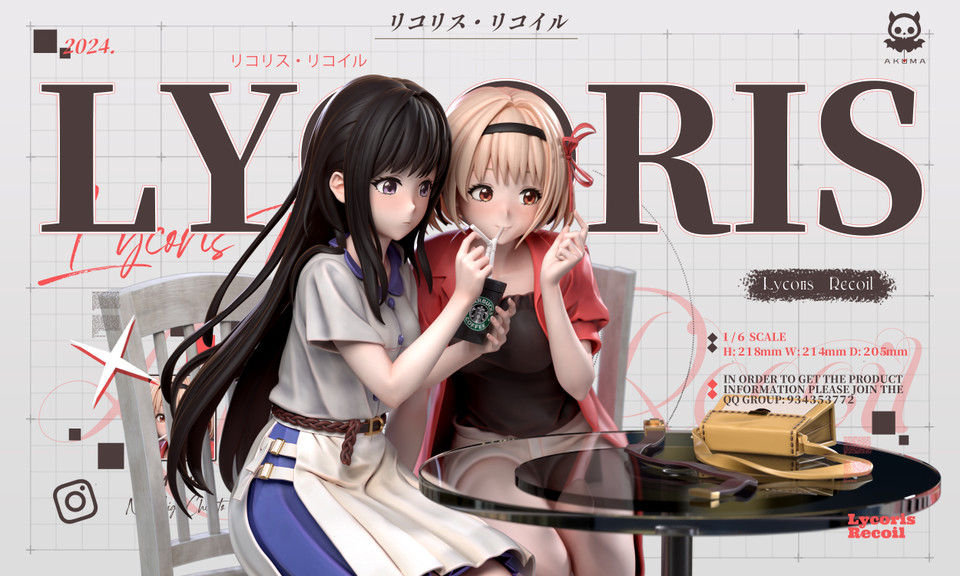 【Pre-sale】1/6 Scale Nishikigi Chisato & Inoue Takina-Lycoris Recoil-Akuma Studio
