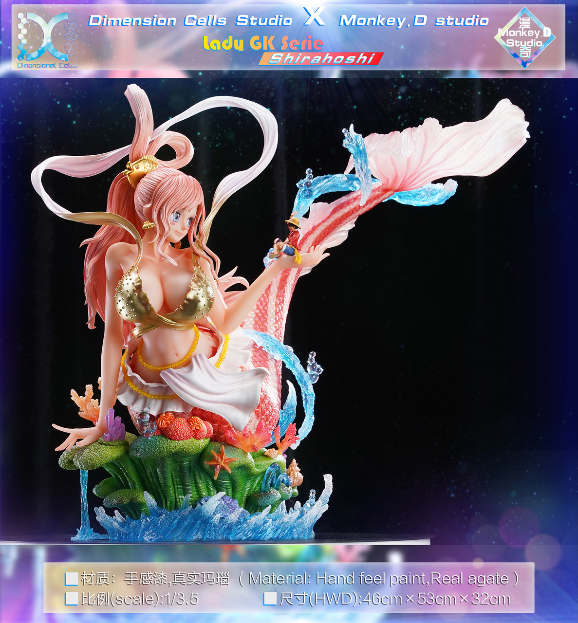 【Pre-sale】1/3.5 Scale Shirahoshi with LED-DC & Monkey D Studio