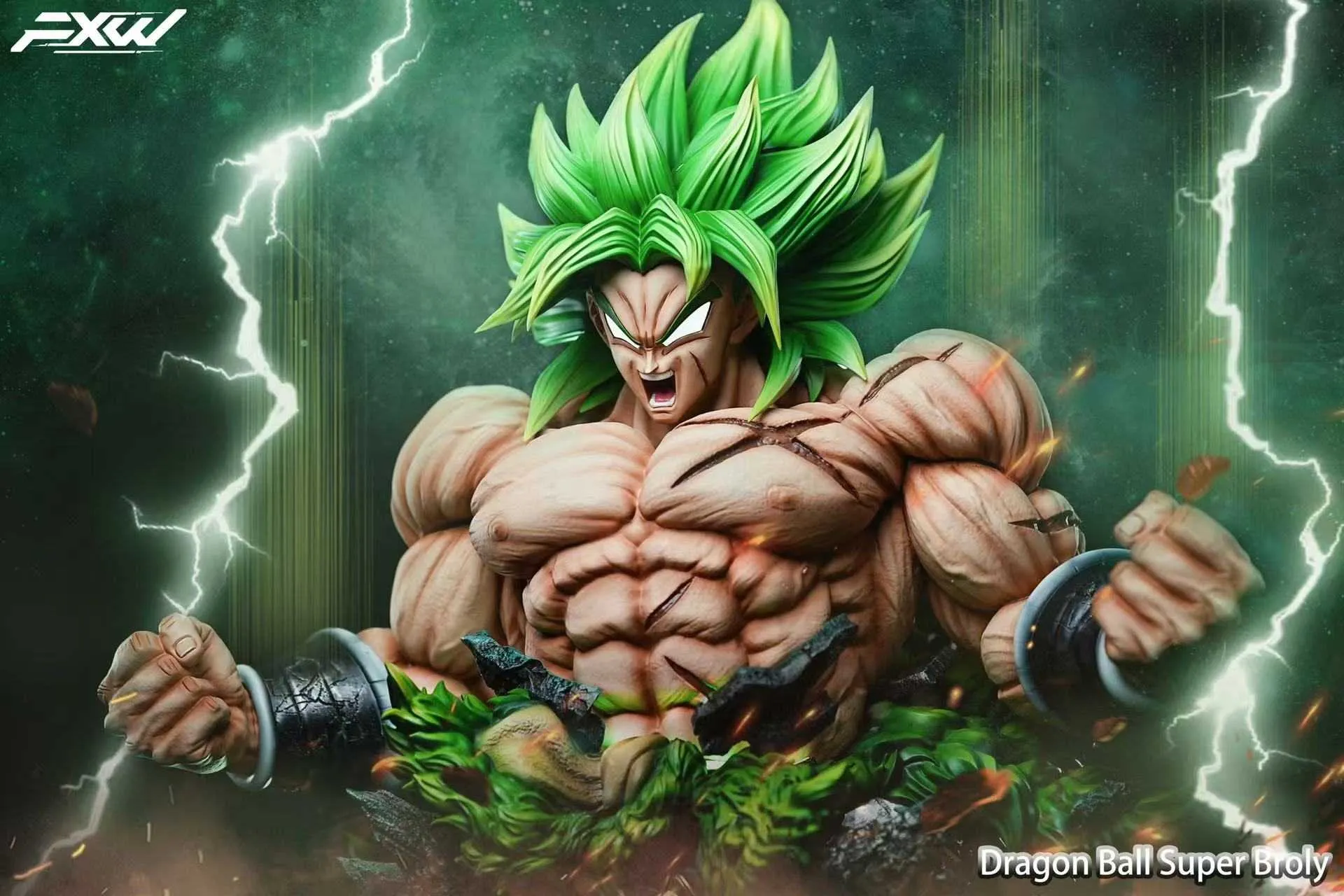 【Pre-sale】1/4 & 1/1 Scale Legendary Super Saiyan Broly with LED-FXW Studio