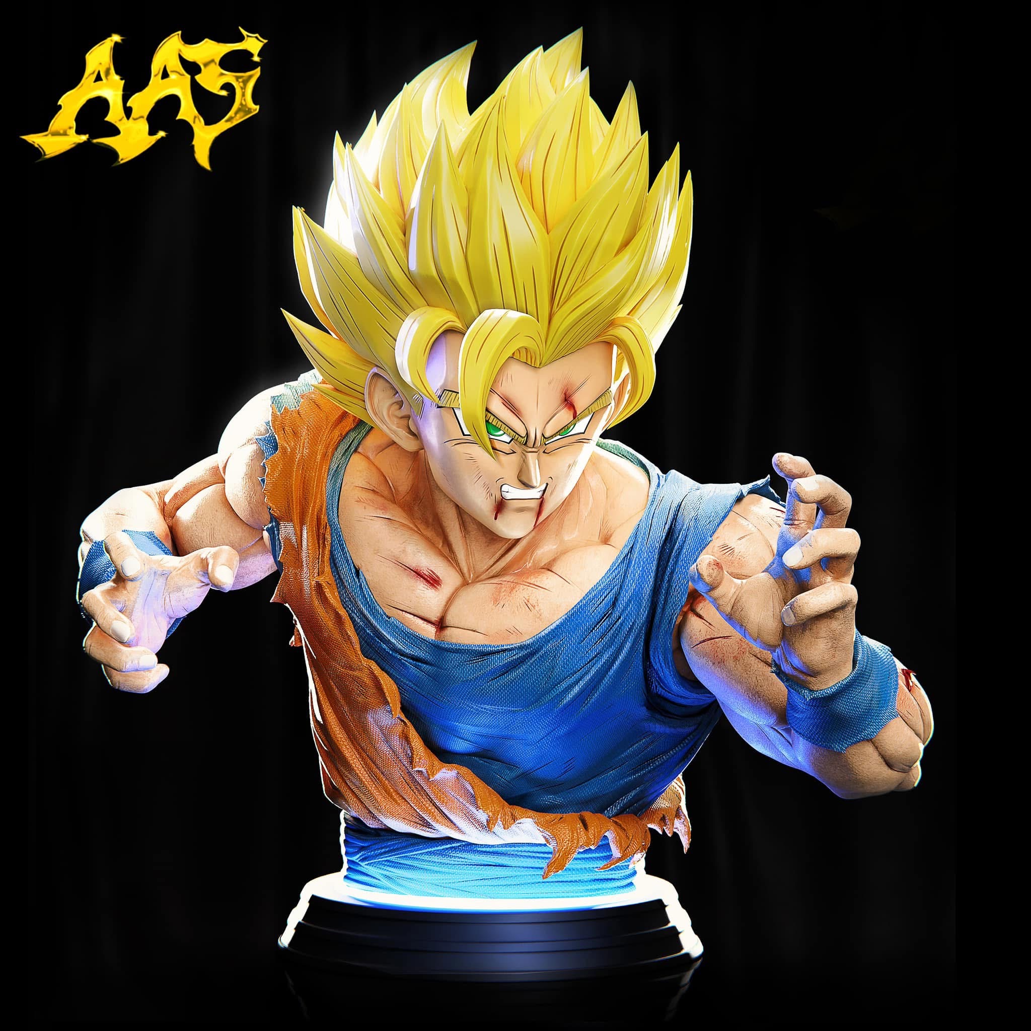 【Pre-sale】Bust of Vegeta & Son Goku-AA Studio