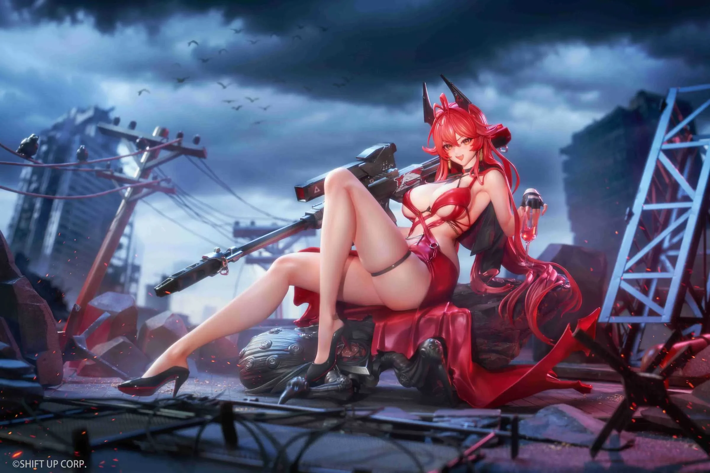 【Pre-sale closed】1/4 Scale Nonsense Red Ver. Red Hood-Goddess of Victory: Nikke-Hobby Sakura Studio