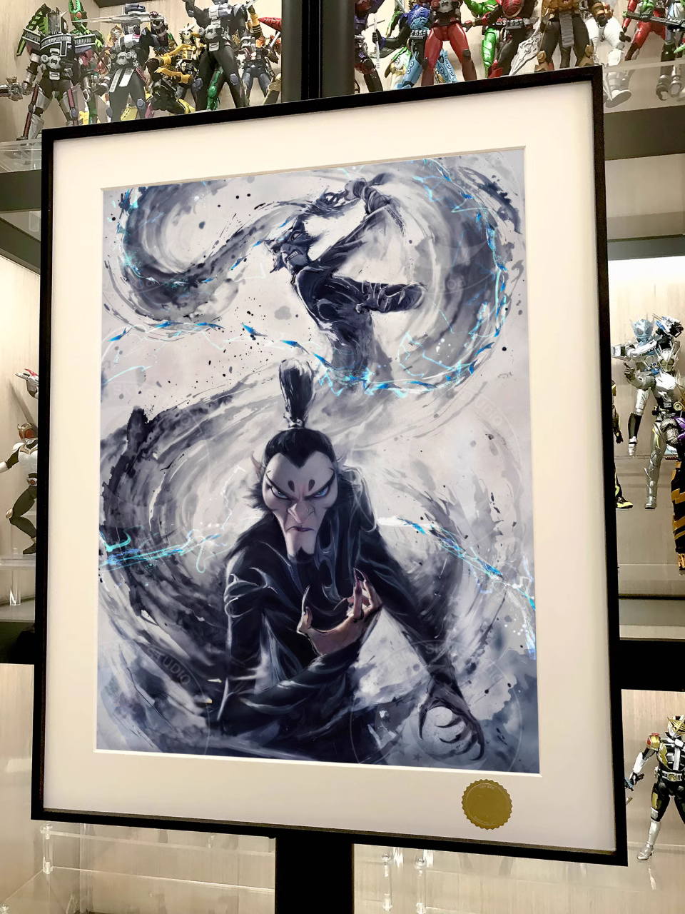 【Pre-sale】Decorative Painting of Shen Gongbao & Ao Guang-Nezha: Demon Child Conquers the Sea-XingKong Studio