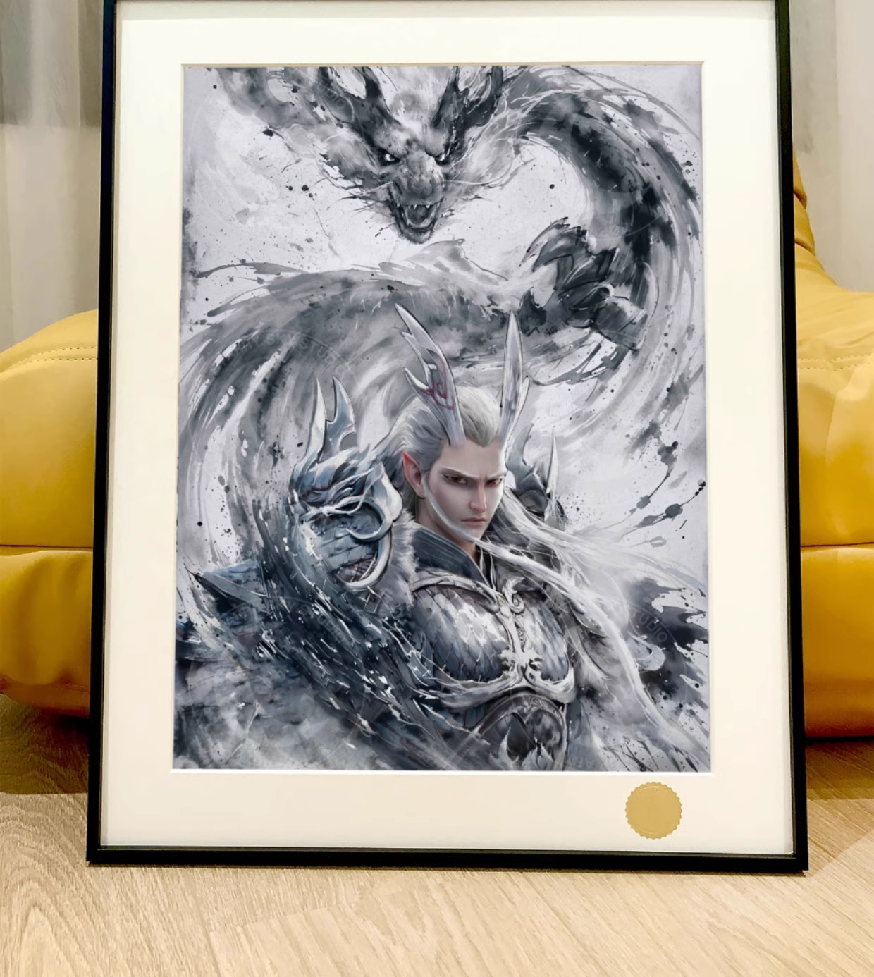 【Pre-sale】Decorative Painting of Shen Gongbao & Ao Guang-Nezha: Demon Child Conquers the Sea-XingKong Studio