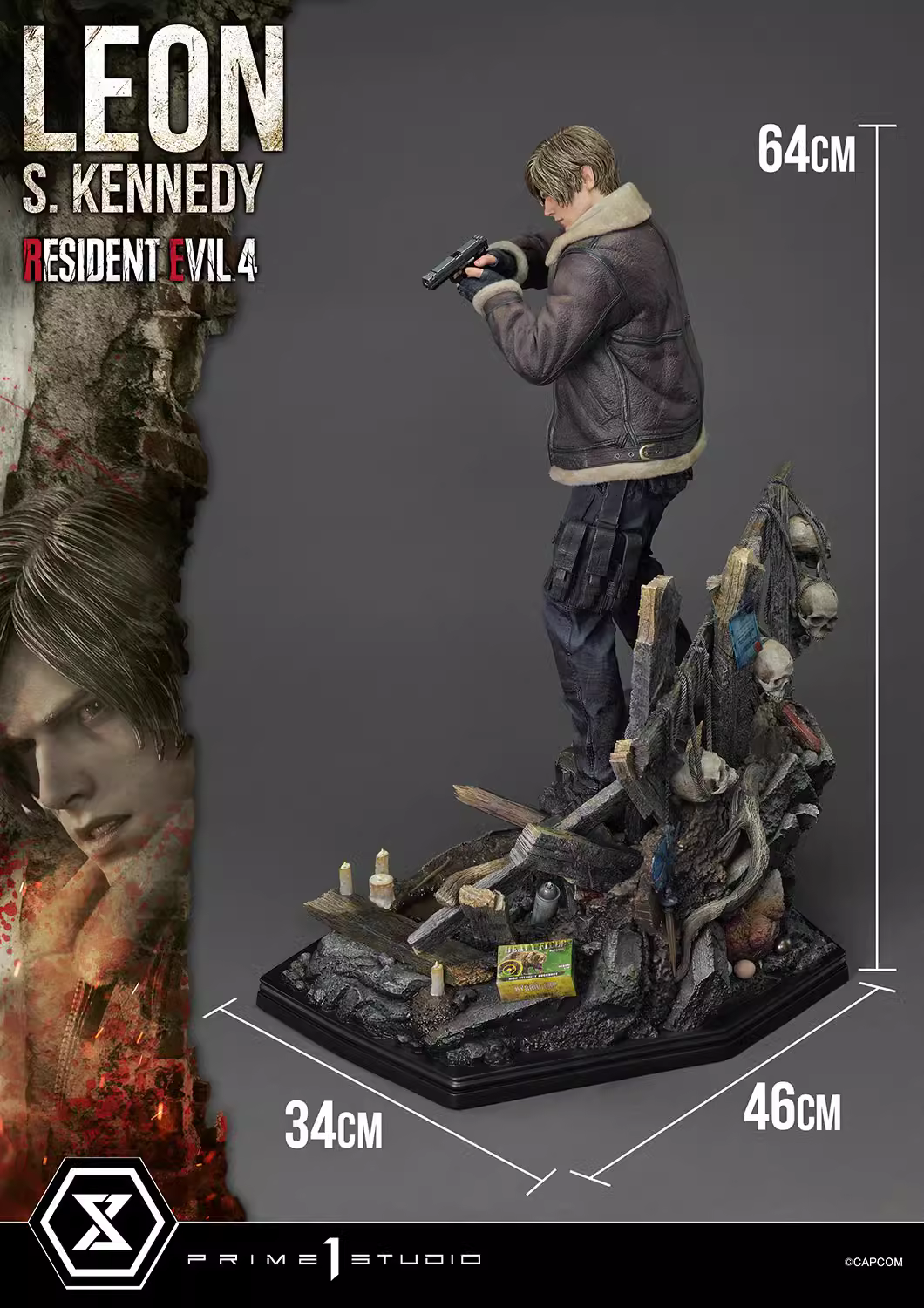 【Pre-sale】1/4 Scale Leon·Scott VS Mania-Resident Evil-Prime 1 Studio