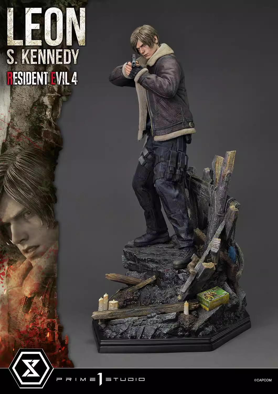 【Pre-sale】1/4 Scale Leon·Scott VS Mania-Resident Evil-Prime 1 Studio