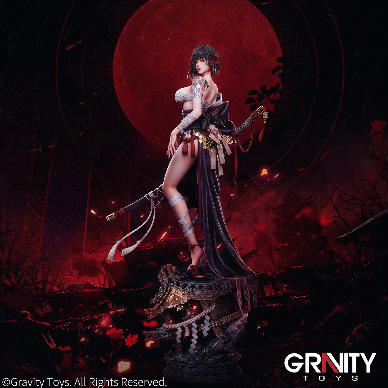 【Pre-sale】1/4 Scale Oiran Higanbana-Other series-Gravity Toys Studio