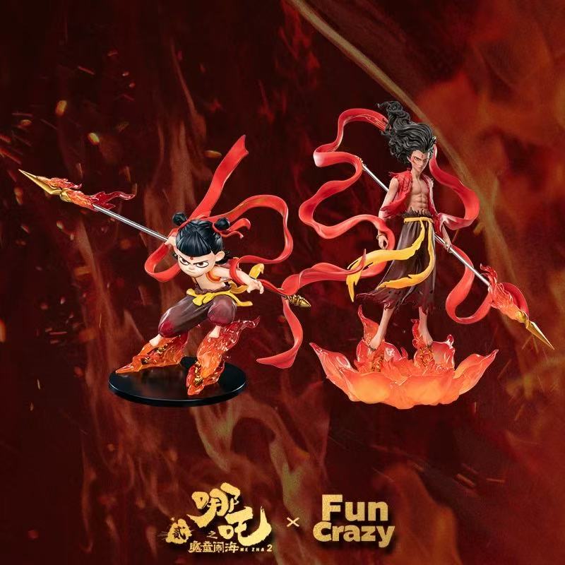 【Sold out】Nezha, Aoguang, Aobing & Taiyizhenren-Nezha: Demon Child Conquers the Sea-Fun Crazy Studio