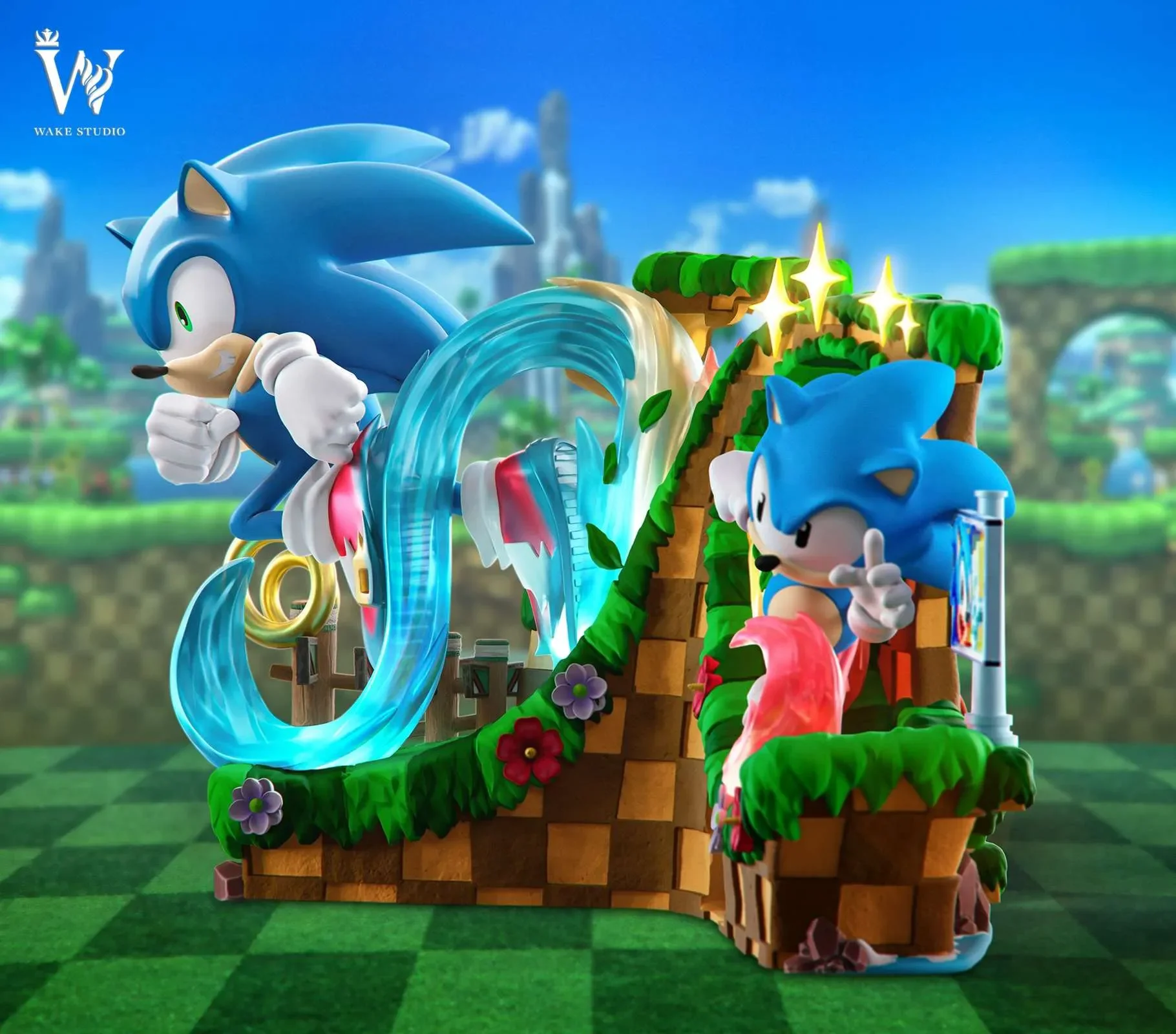 【Last one】Sonic the Hedgehog with LED-Sonic Generations-Wake Studio