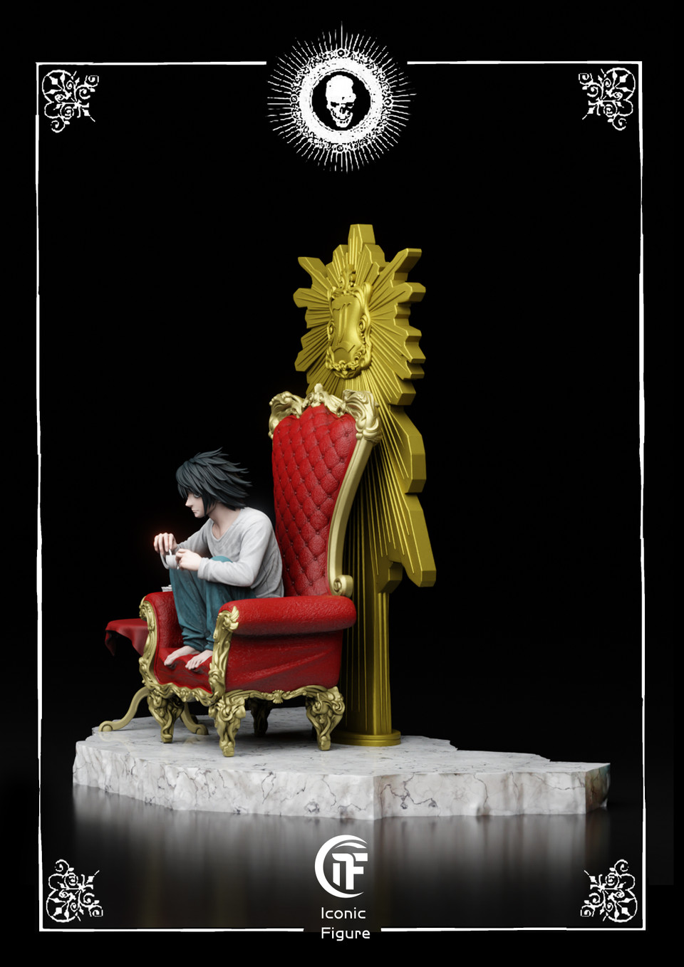 【Pre-sale】1/6 Scale Light Yagami & L Lawliet-Death Note-IF Studio