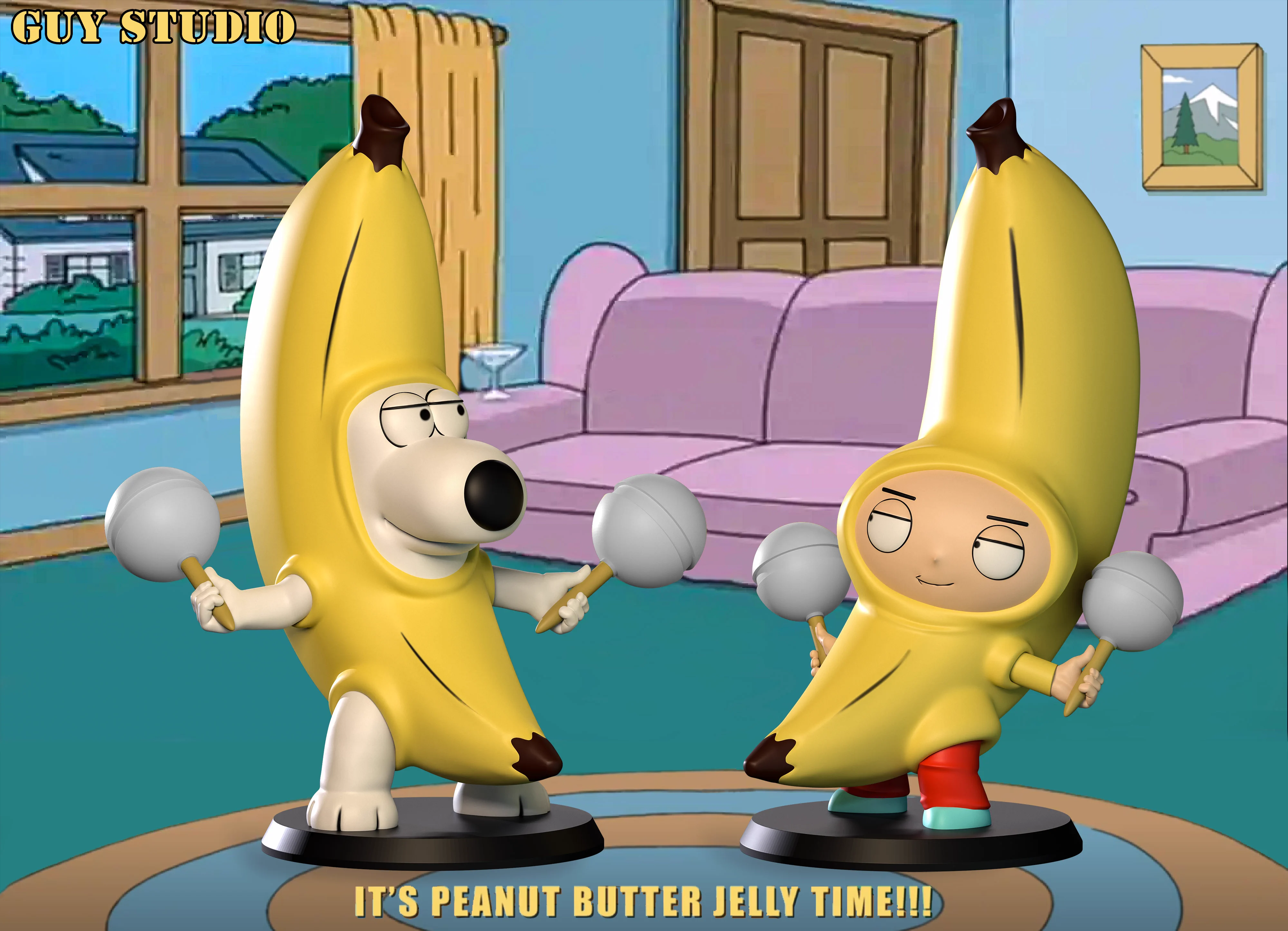 【Pre-sale】Banana Dancing-Family Guy-GUY Studio
