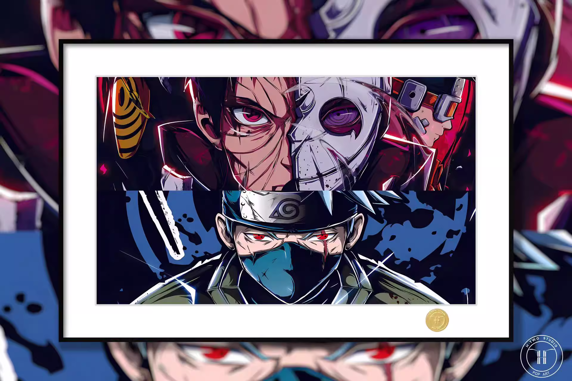 【Pre-sale】Decorative Painting of Kakashi and Obito-H2 Studio