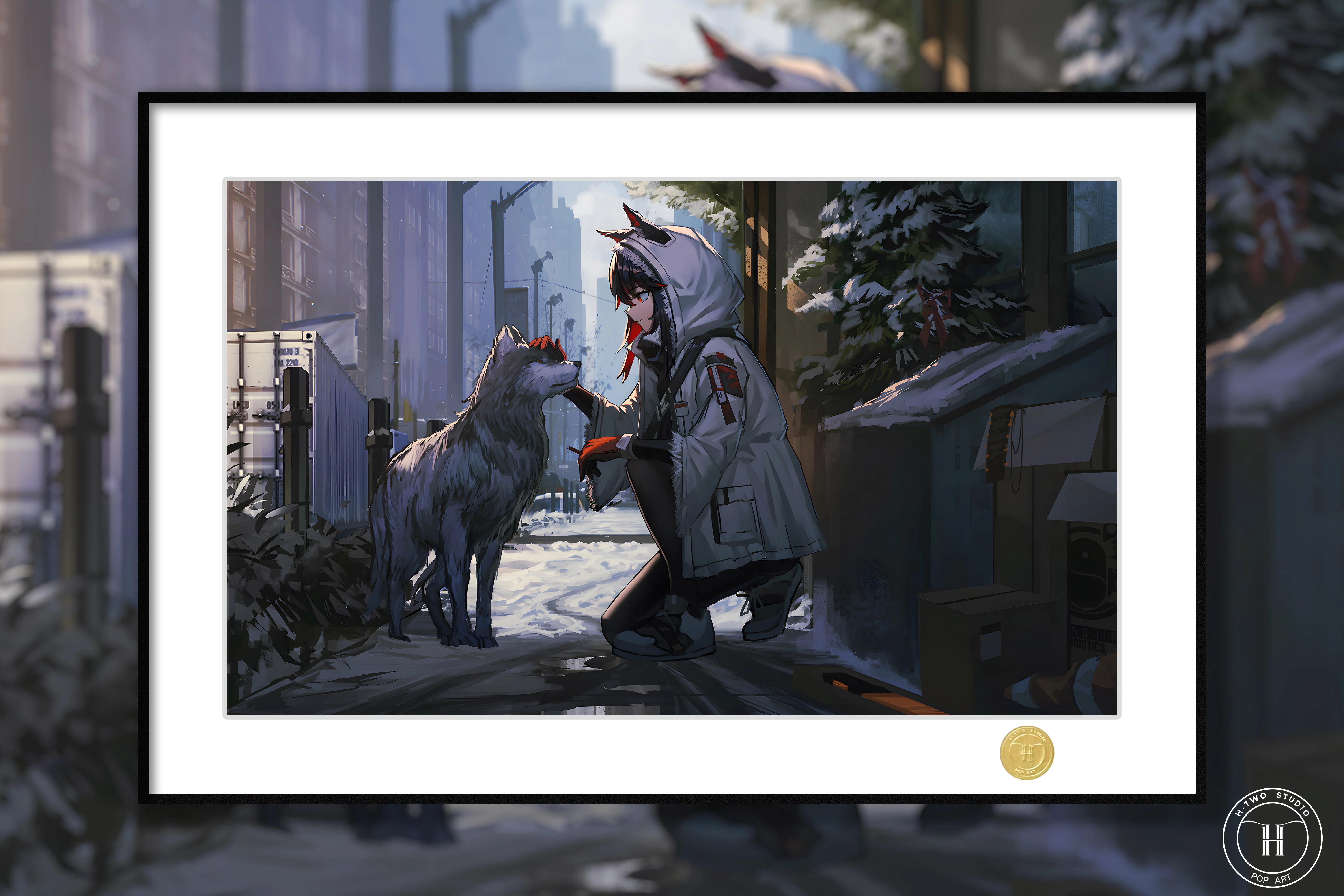 【Pre-sale】Decorative Painting of Texas and Dog-Arknights-H2 Studio