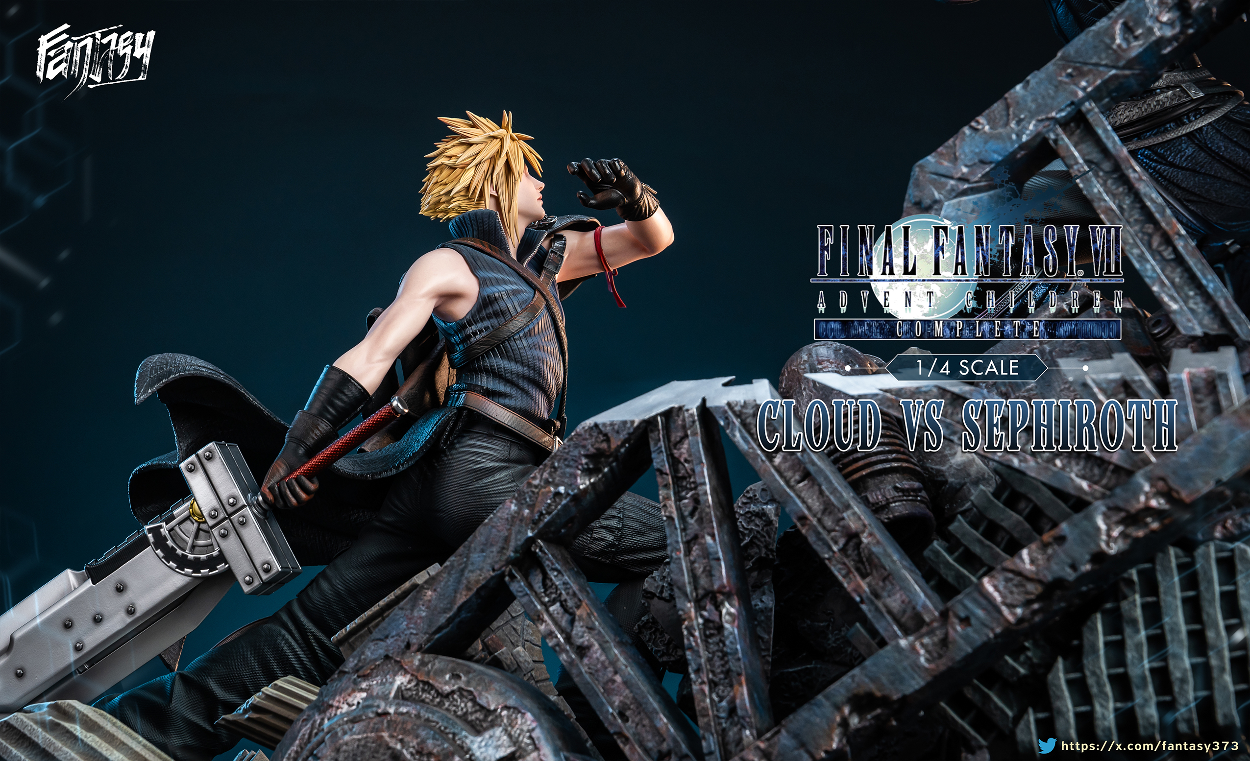【Pre-sale】1/4 Scale Sephiroth vs Cloud-(FF7) Final Fantasy-Fantasy Studio