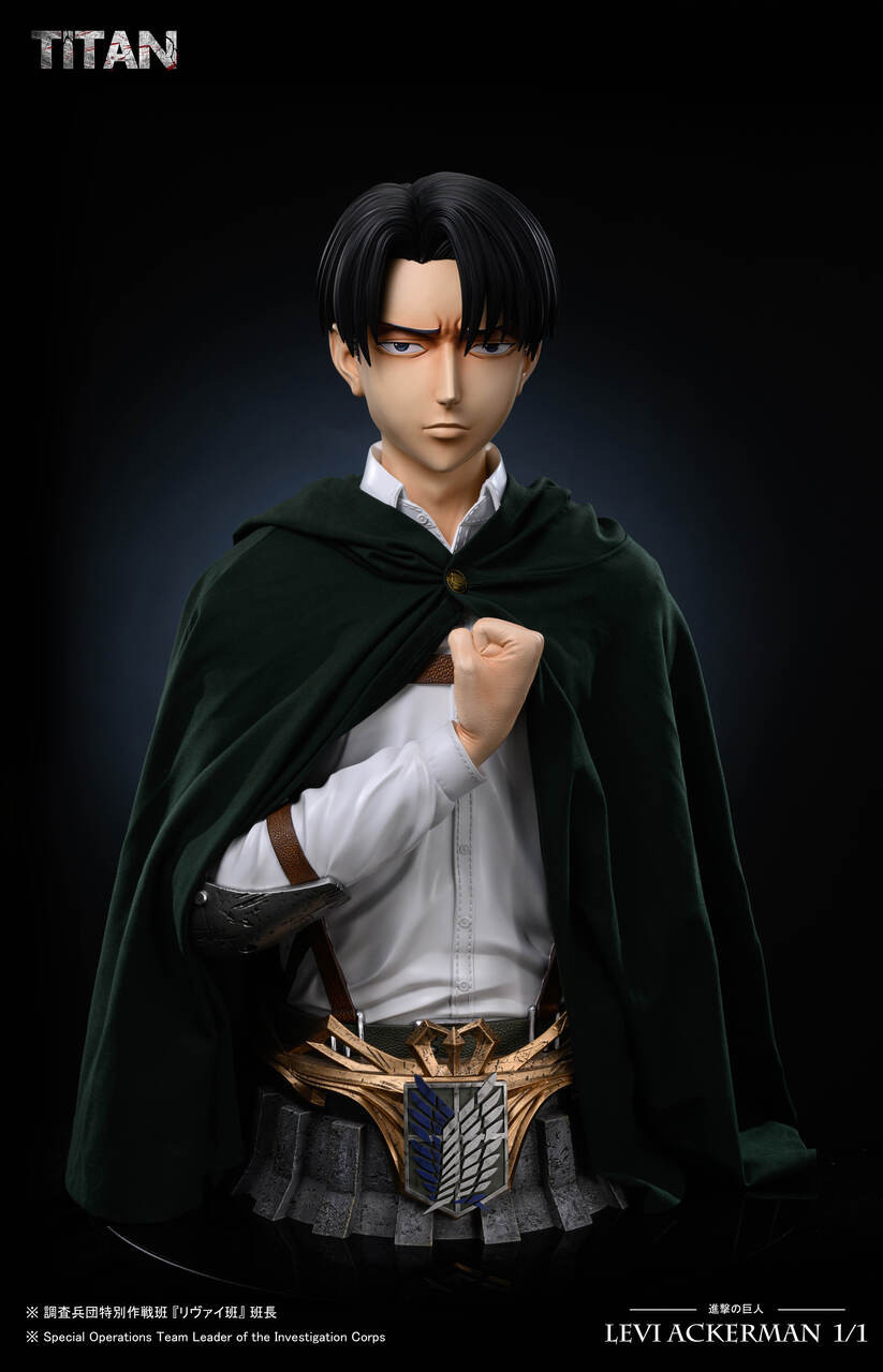 【Pre-sale】1/1 Scale Bust of Levi-Attack on Titan-Titan studio