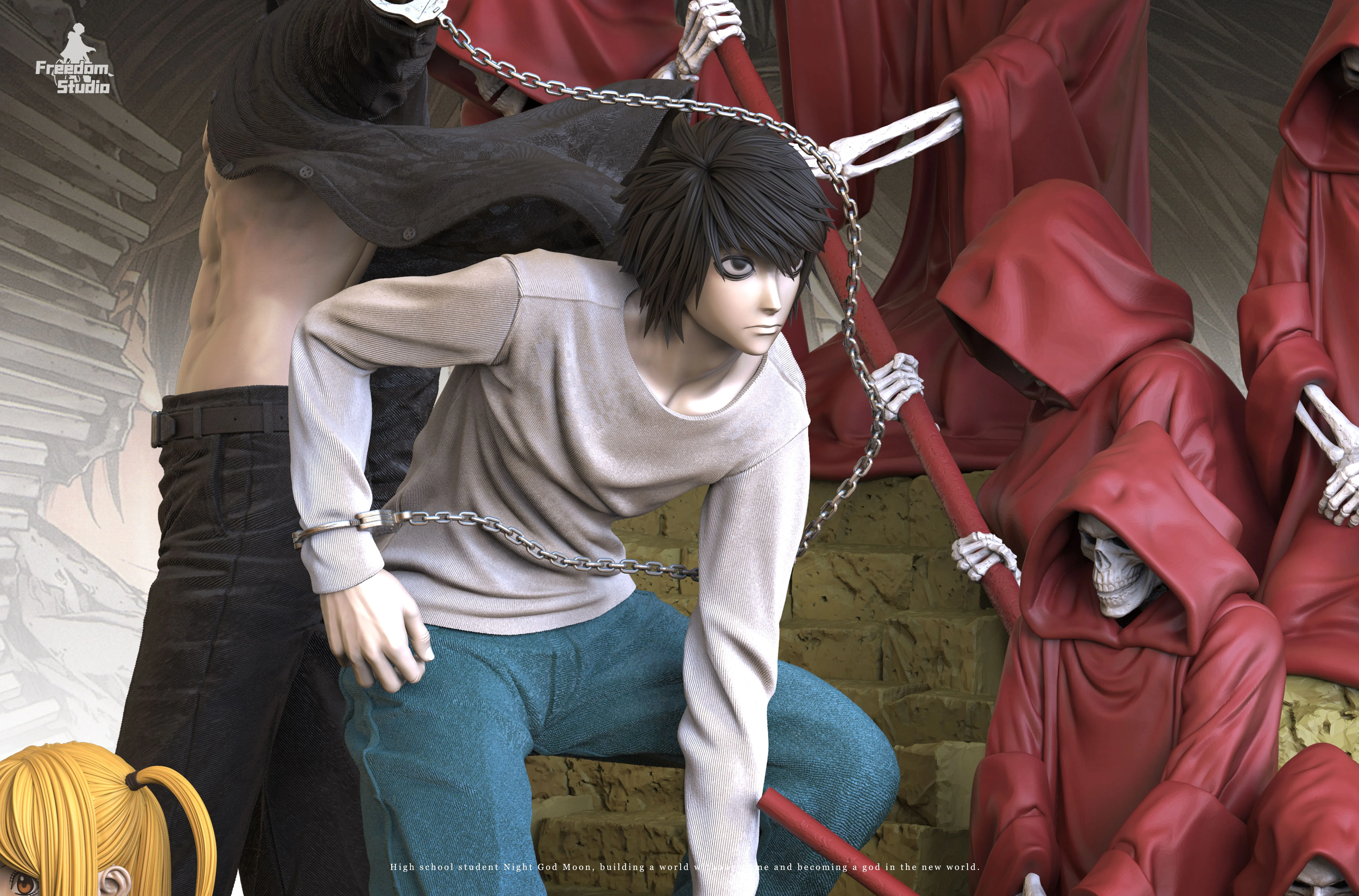 【Pre-sale】Yagami Light, Misamisa and L.Lawlie-Death Note-Freedom Studio