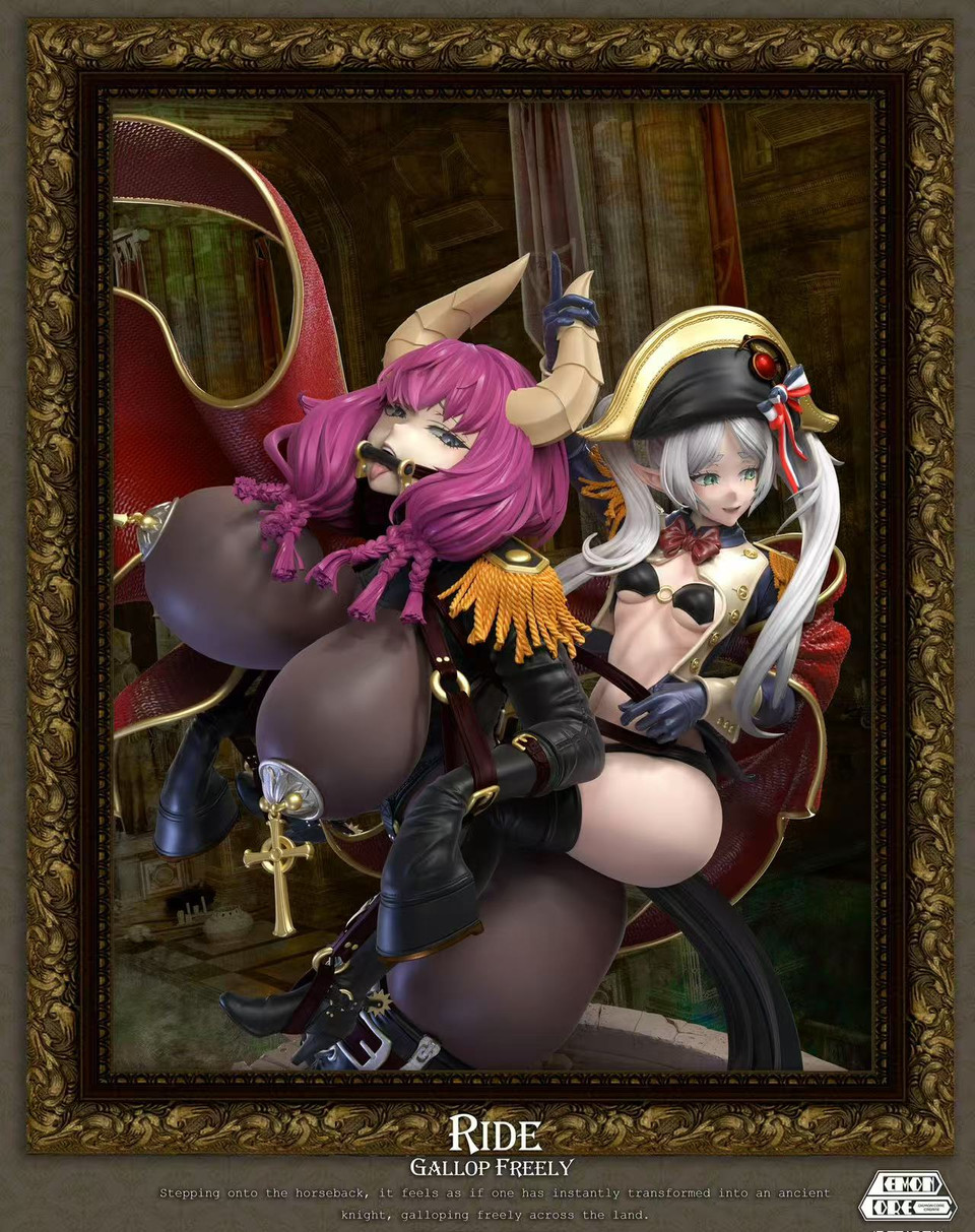 【Pre-sale】1/5 Scale Aura and Frieren-Ride Gallop Freely-Demon Core Studio