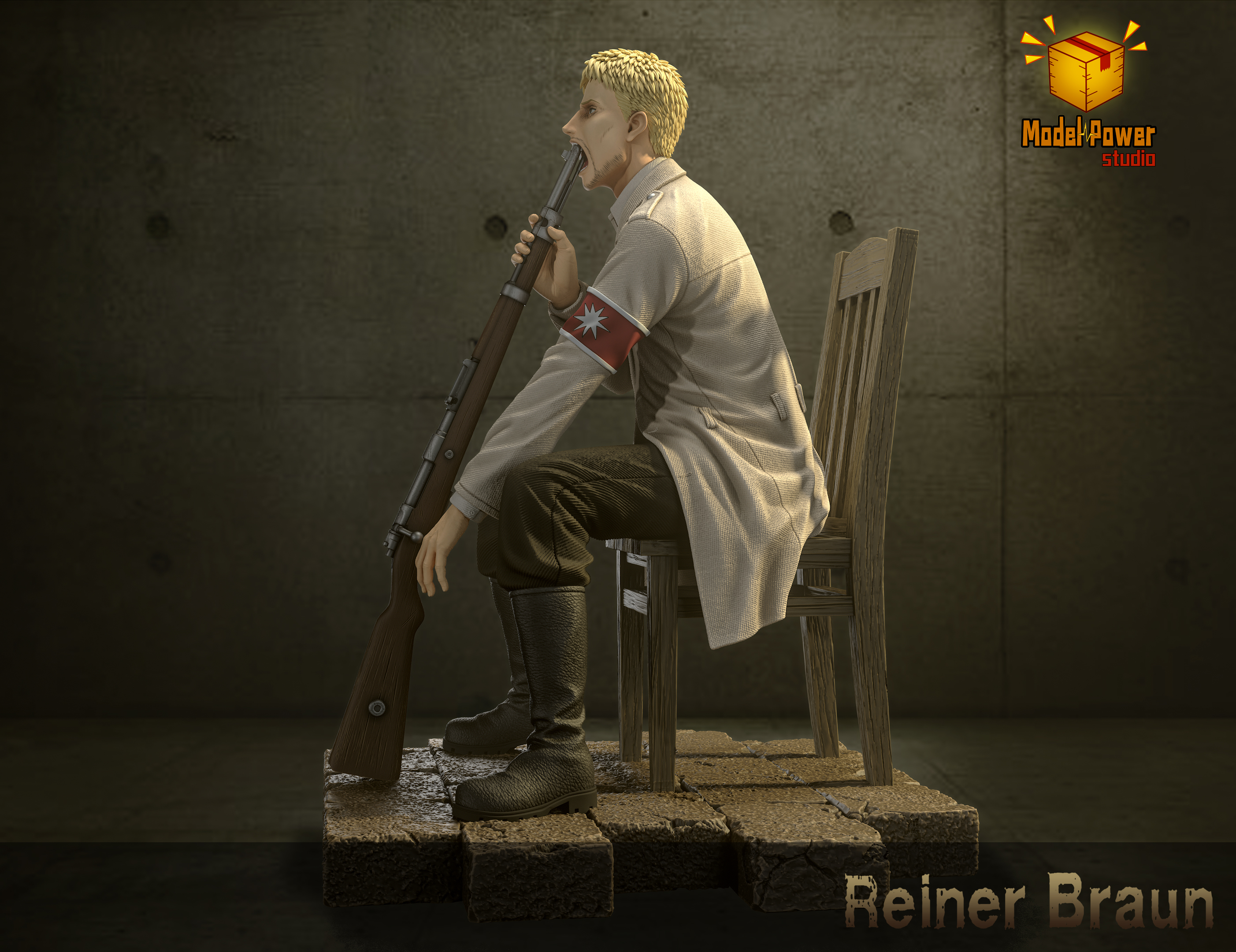 【Sold out】009 Reiner Braun-Attack on Titan-Model Power studio
