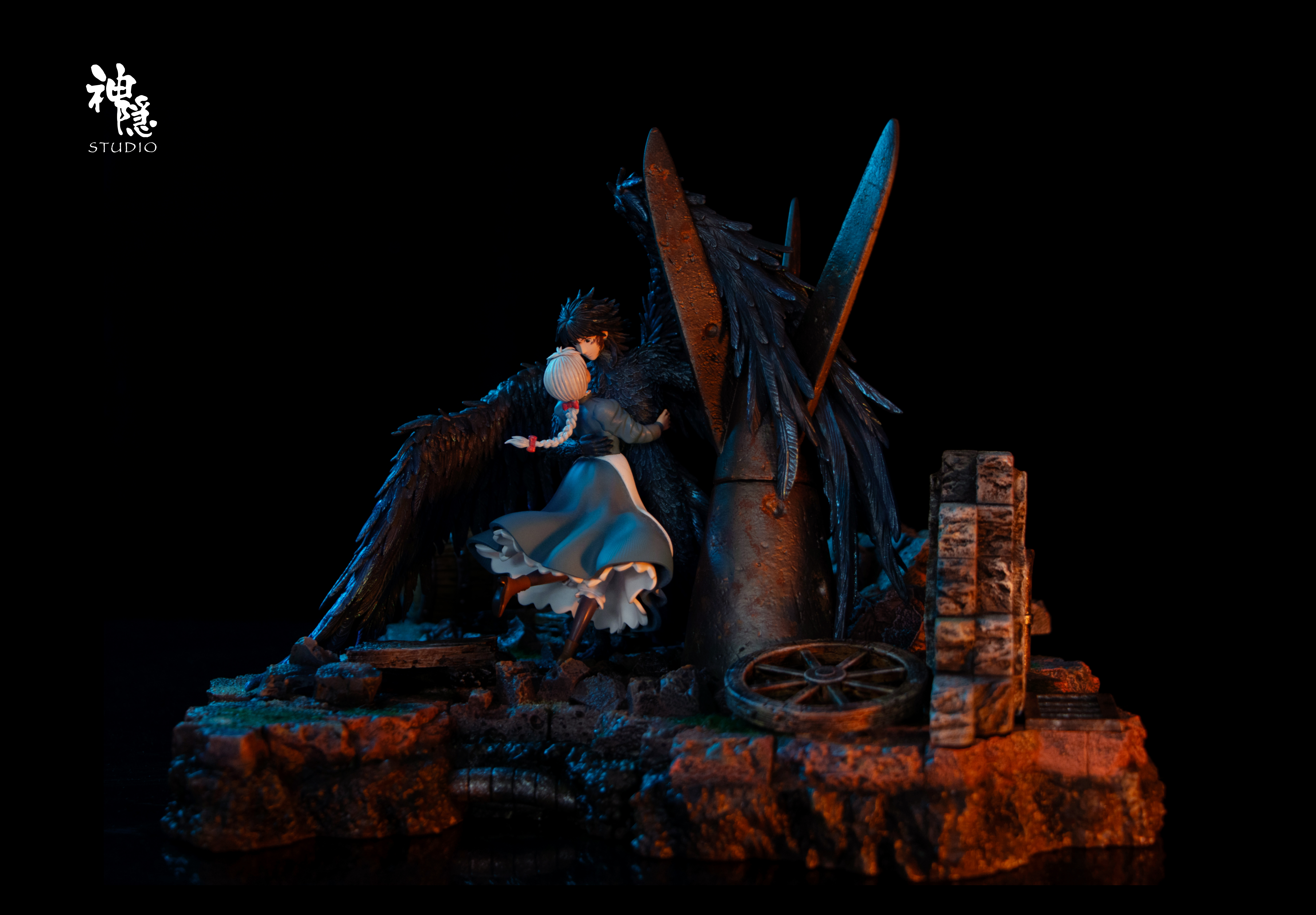 【Pre-sale】Silhouette Moment Series Embrace in War with LED-Howl's Moving Castle-ShenYin Studio