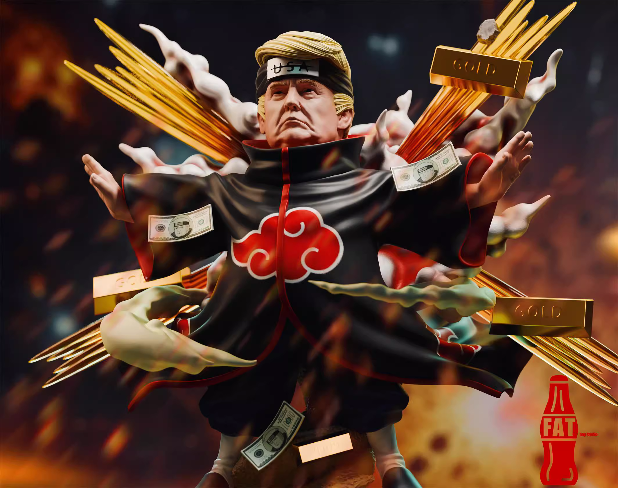 【Pre-sale】Naruto Style Trump-Super and FAT BOY Studios