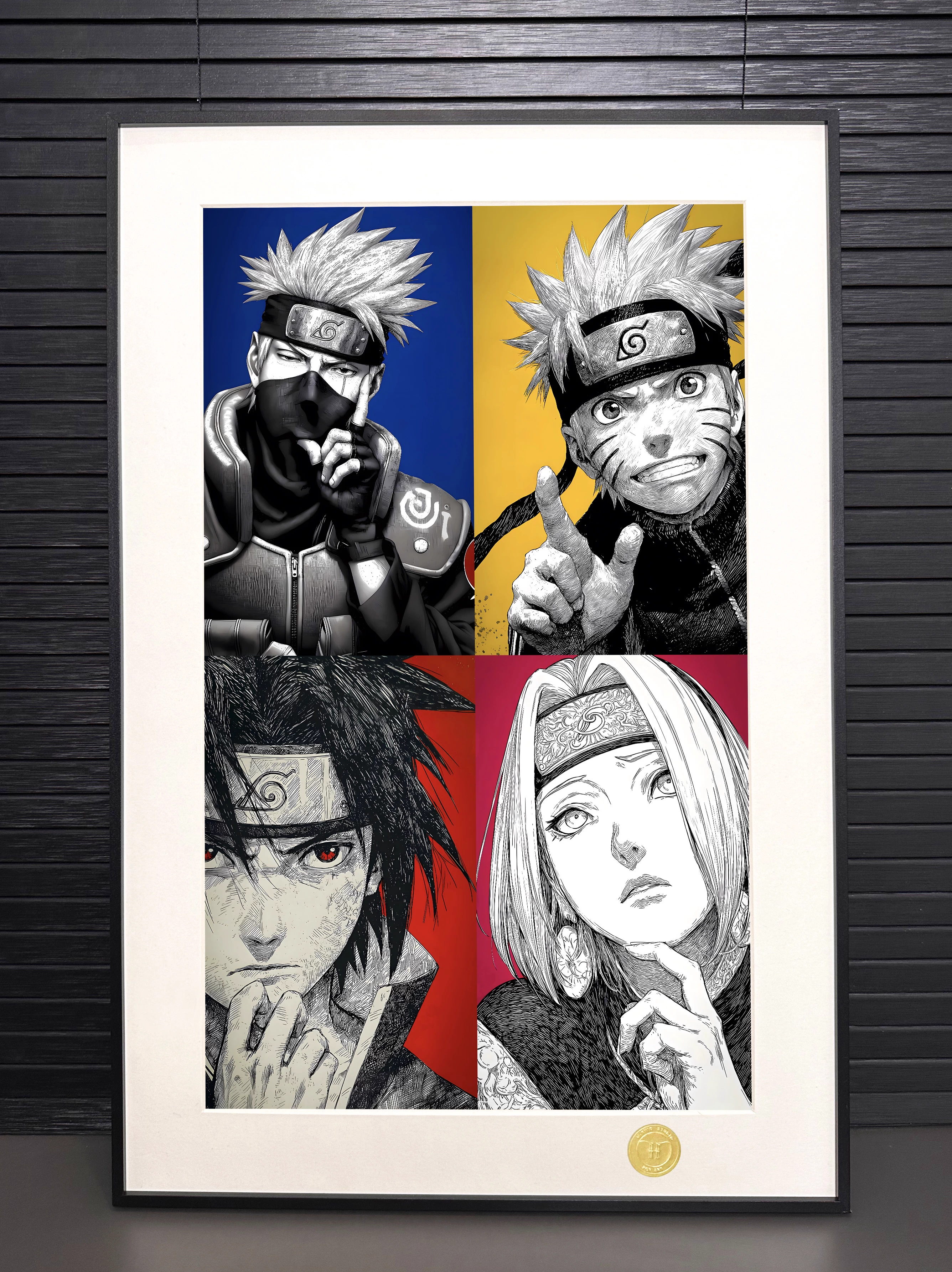 【Pre-sale】Decorative Painting of Four Characters of Naruto-H2 Studio