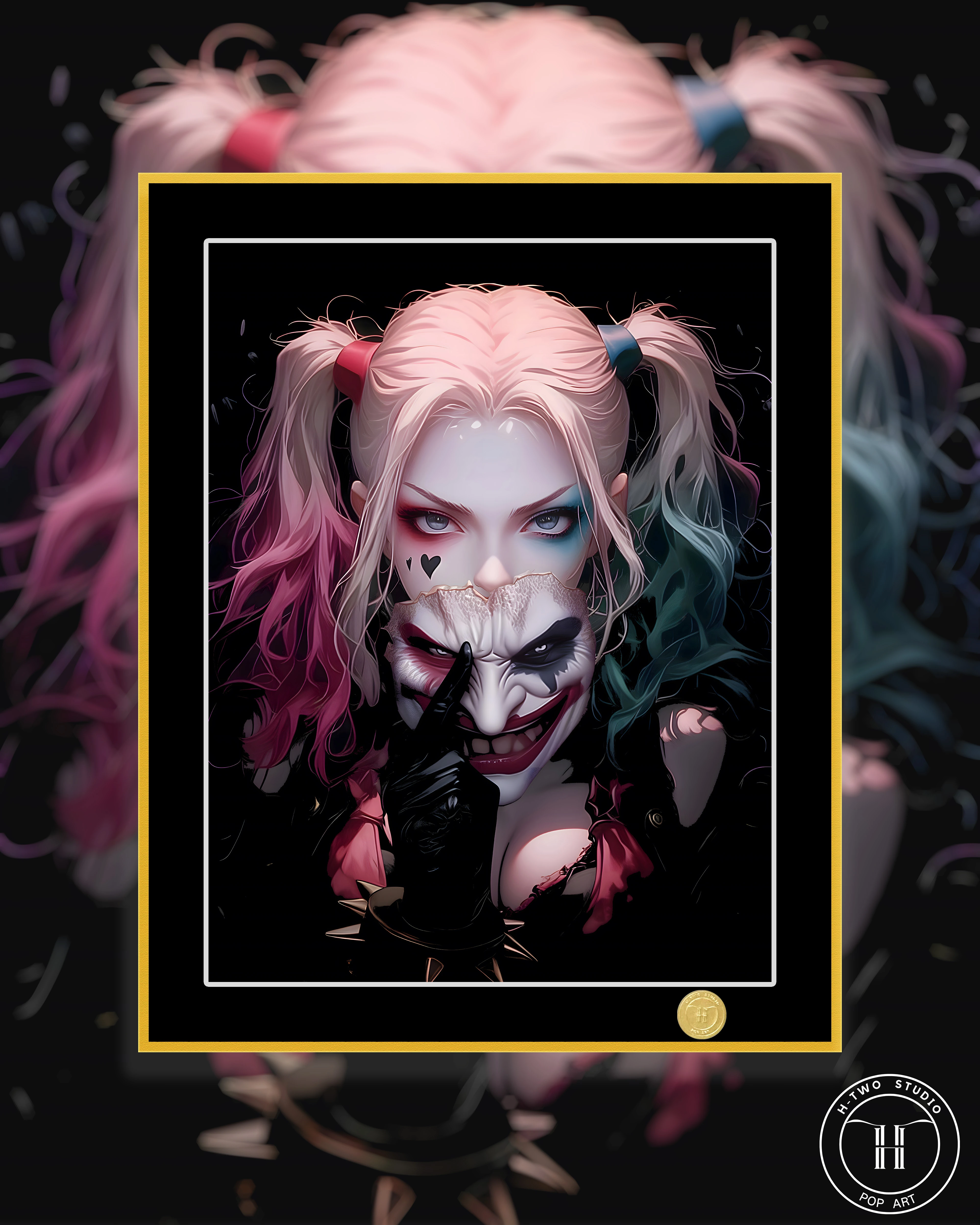 【Pre-sale】Decorative Painting of Harley Quinn-Joker-H2 Studio
