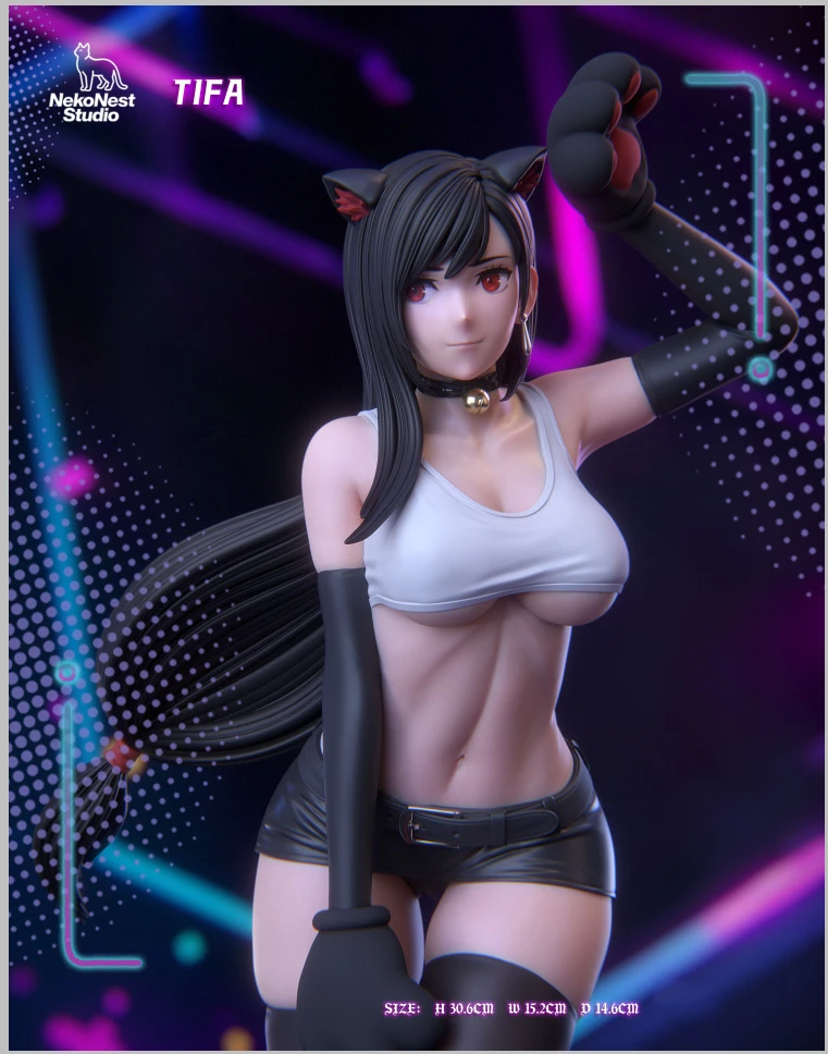 【Pre-sale】1/6 Scale Cat Girl Ver. Tifa Lockhart-(FF7) Final Fantasy VII-NekoNest Studio