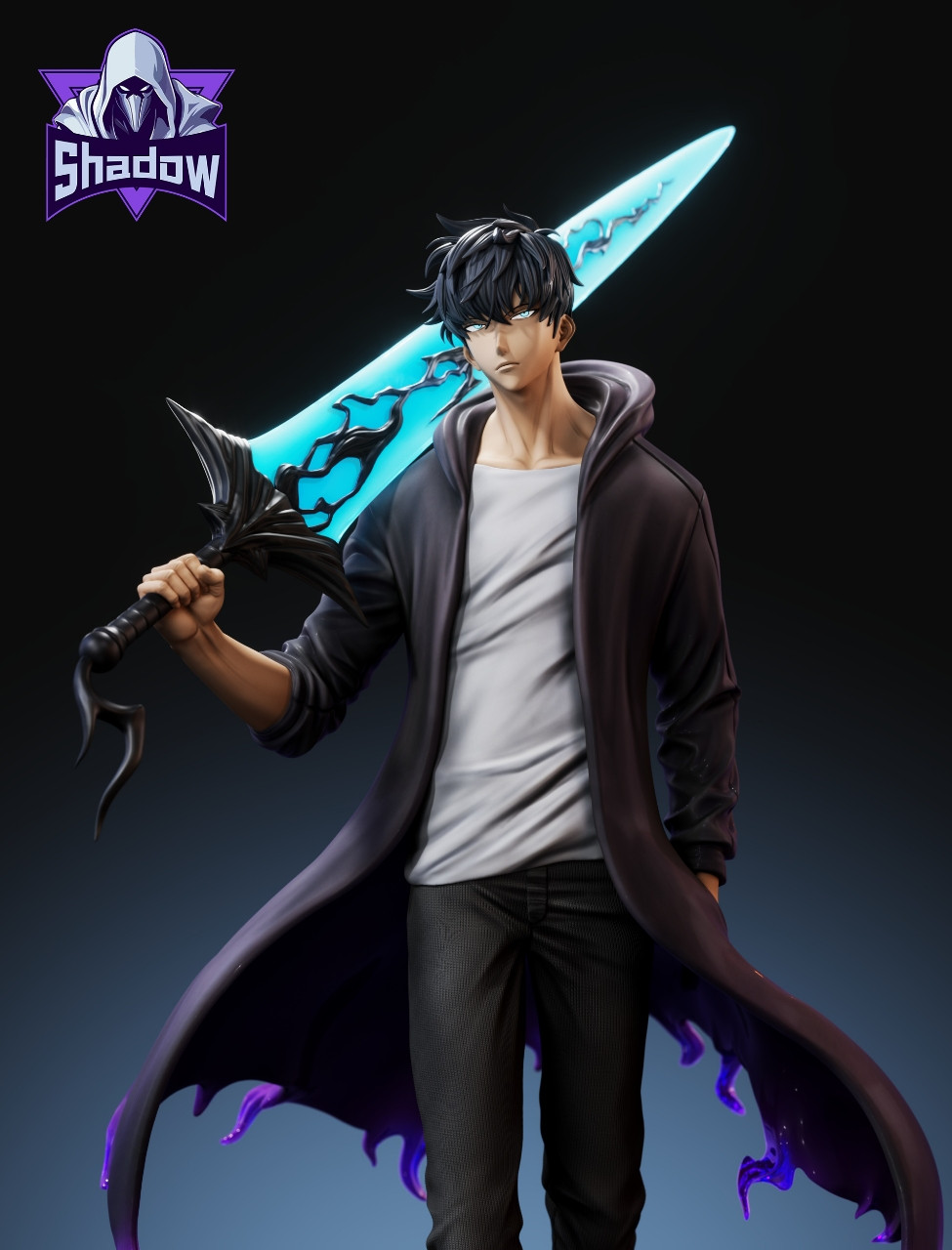 【Pre-sale】1/6 Scale Sung Jin-Woo with LED-Shadow Studio
