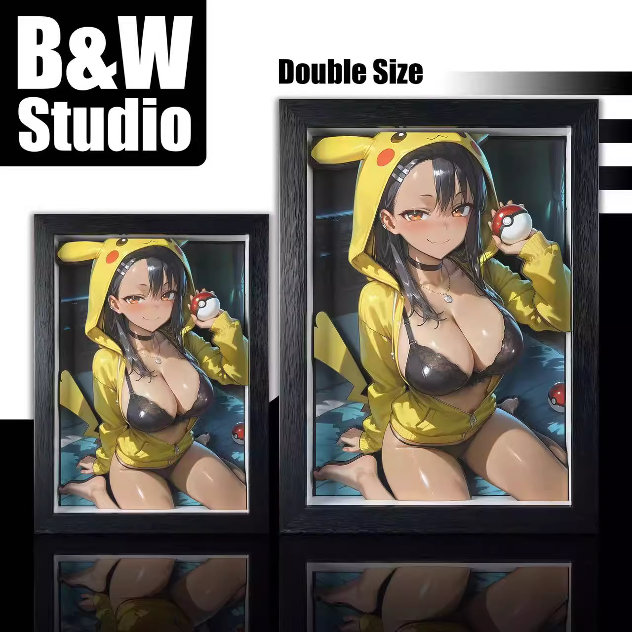 【Pre-sale】KPCG-003 and KPCGSlim-003  Decorative Painting of Pikachu Girl Series Hayase Nagatoro-B&W Studio