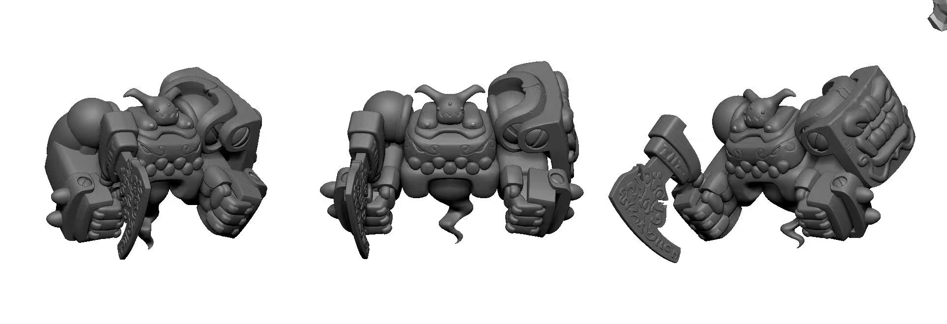 【Pre-sale】027 Black Armored/Door God-Blue Snail Studio