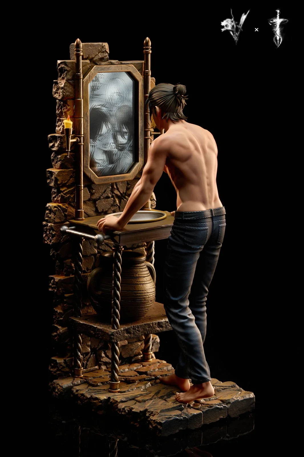 【Pre-sale】1/6 Scale Famous Scene Series Looking In the Mirror Eren Yeager-Coordinate Studio