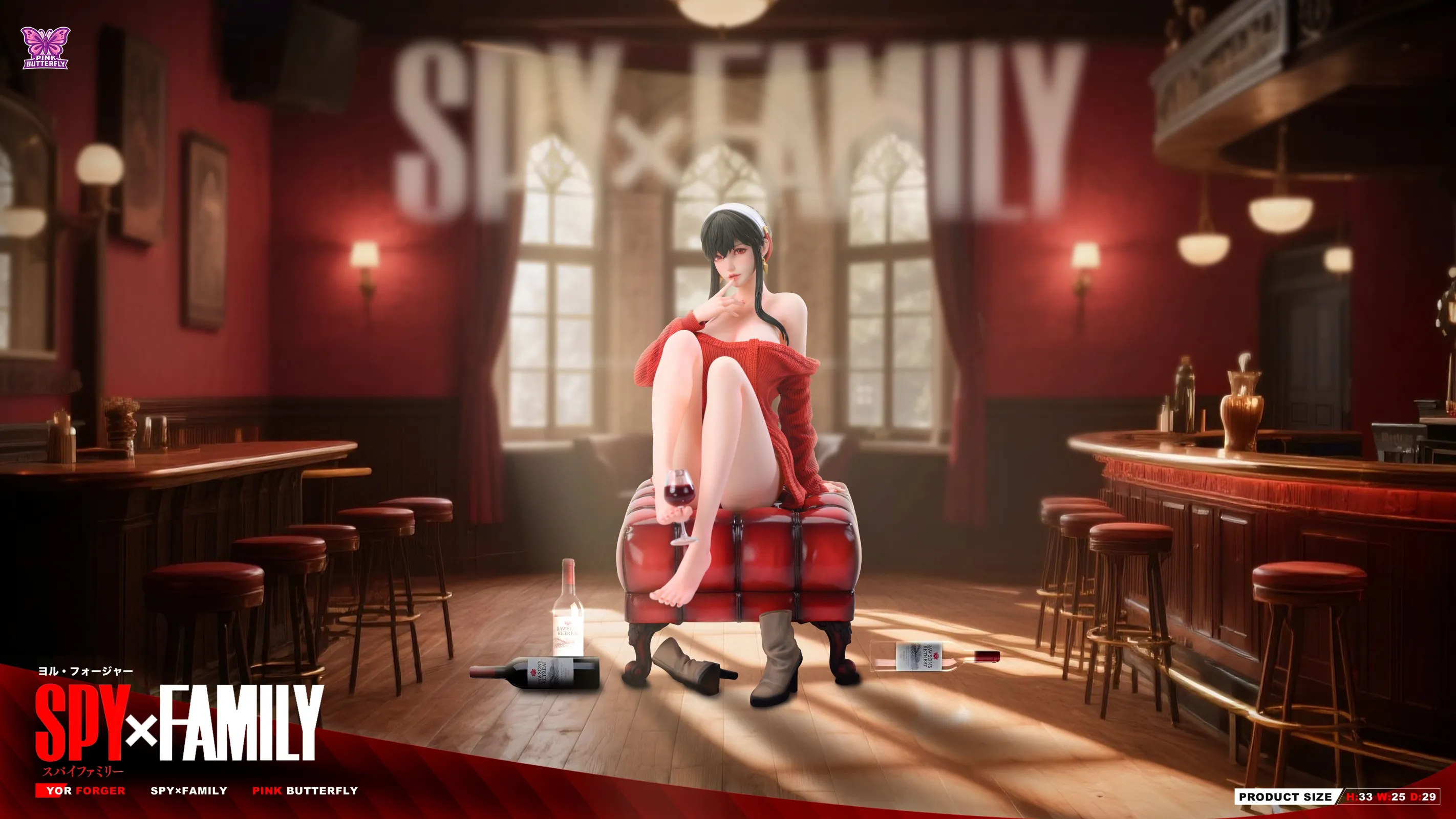 【Pre-sale】1/4 Scale Yor Forger-Pink Butterfly Studio