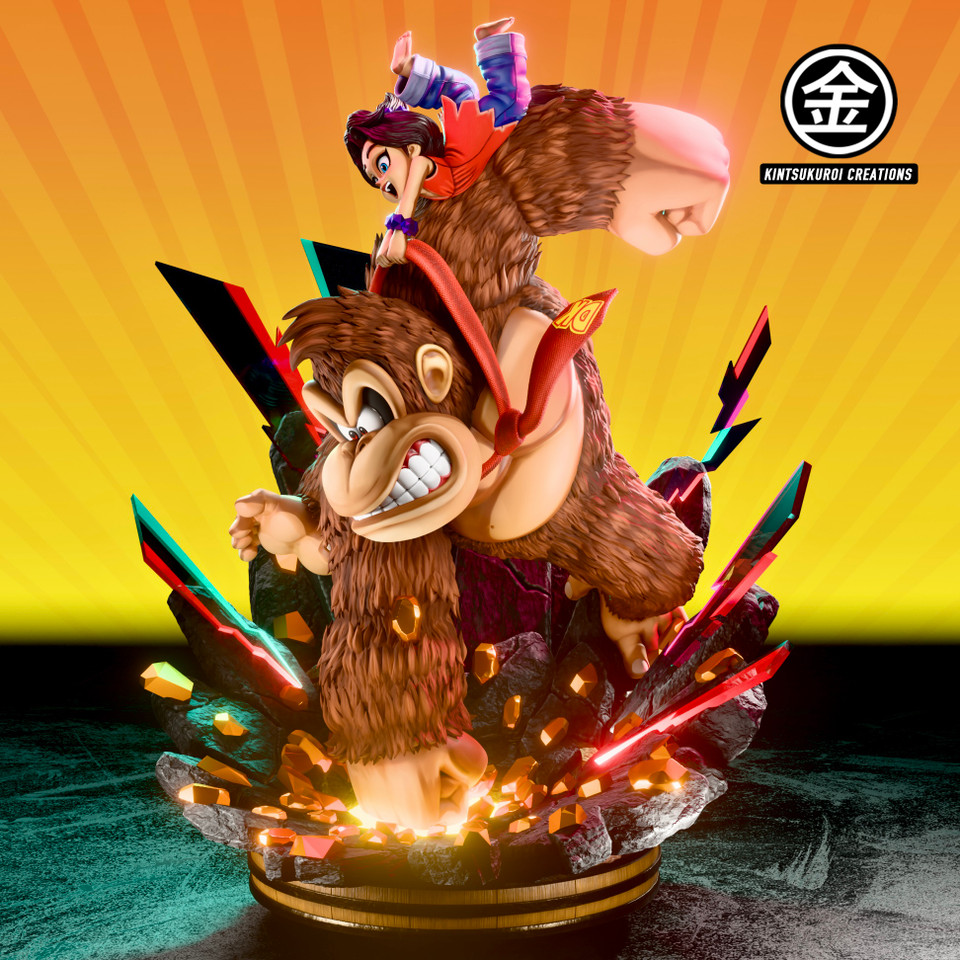 【Pre-sale】1/4 Scale DK Banana Diorama with LED-Kintsukuroi Creations Studio