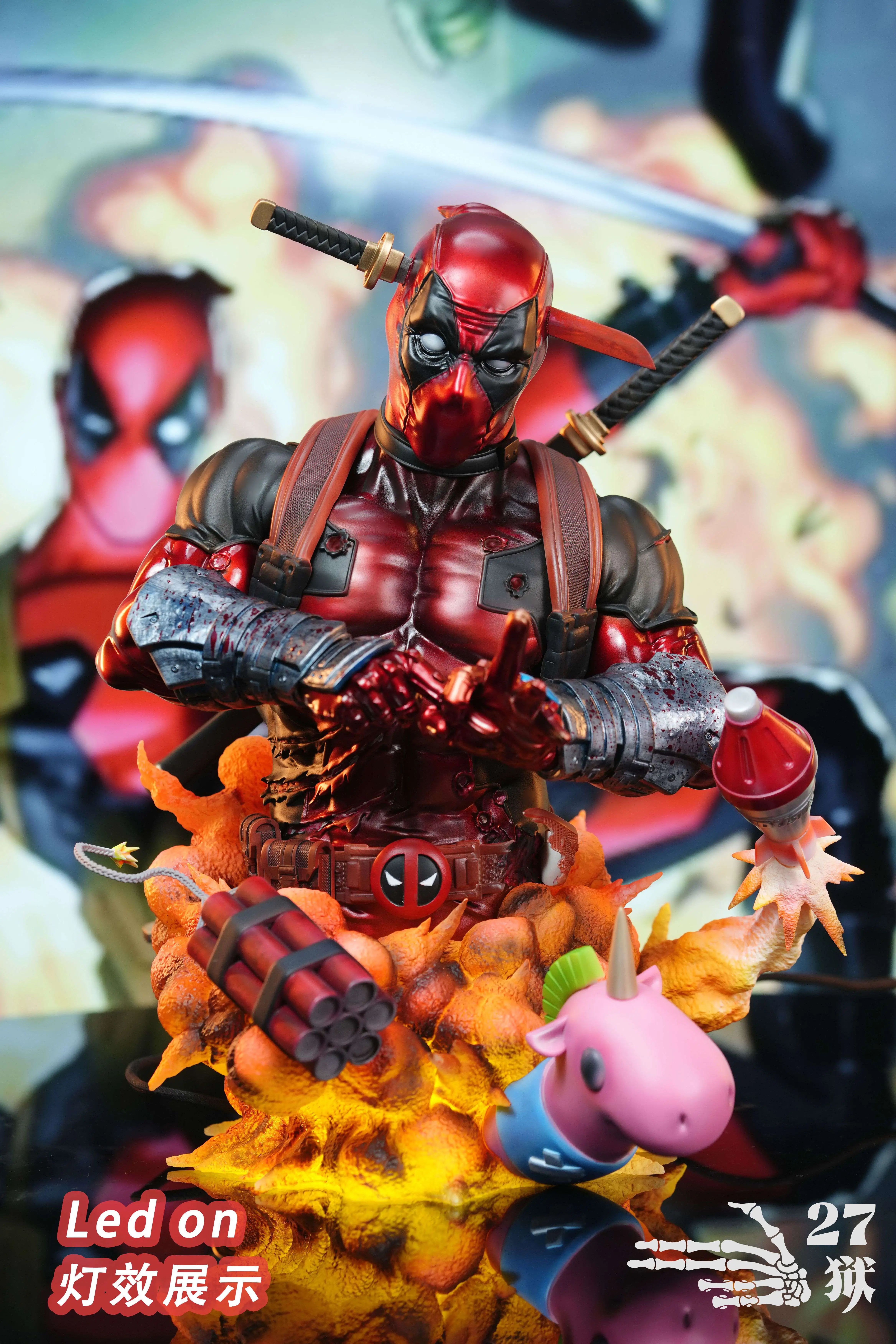 【Pre-sale】1/3 Scale Bust of Deadpool-27Abyss Studio