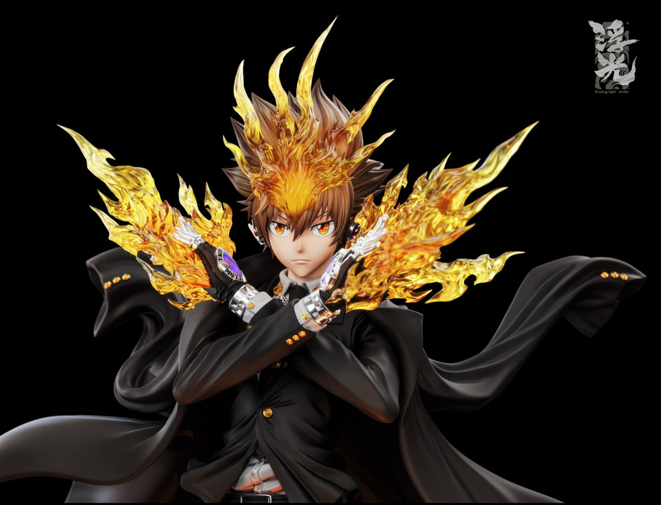 【Pre-sale】1/6 Scale Sawada Tsunayoshi with LED-Hitman Reborn!-Floating light Studio