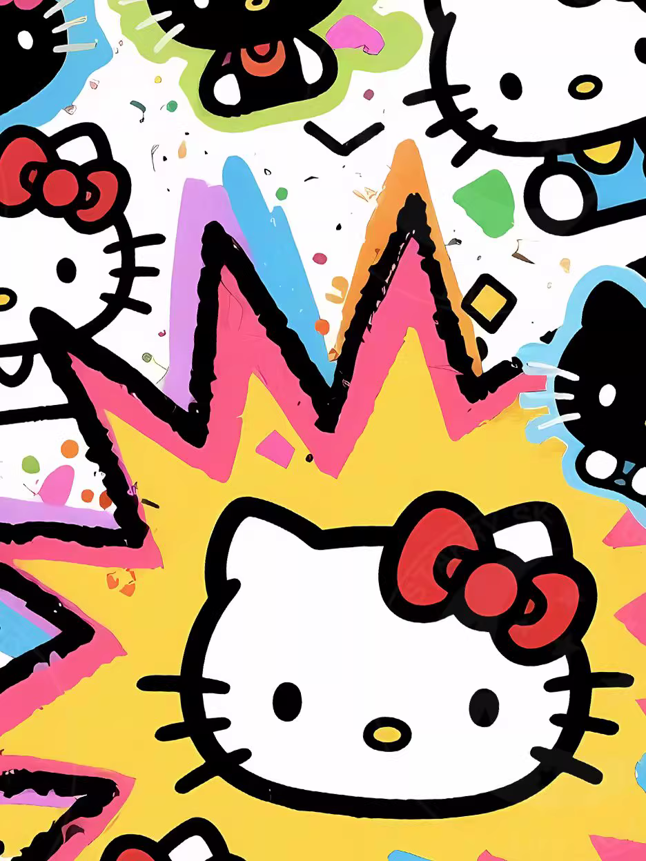 【Pre-sale】Decorative Painting of Graffiti Kitty-Hello Kitty-XingKong Studio
