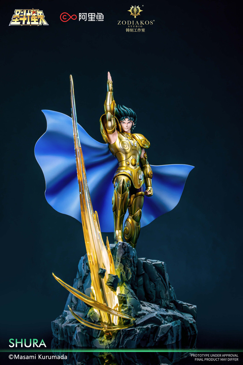 【Pre-sale】1/6 Scale Gold Saint-Shura Licensed with LED-Saint Seiya-Zodiakos Studio
