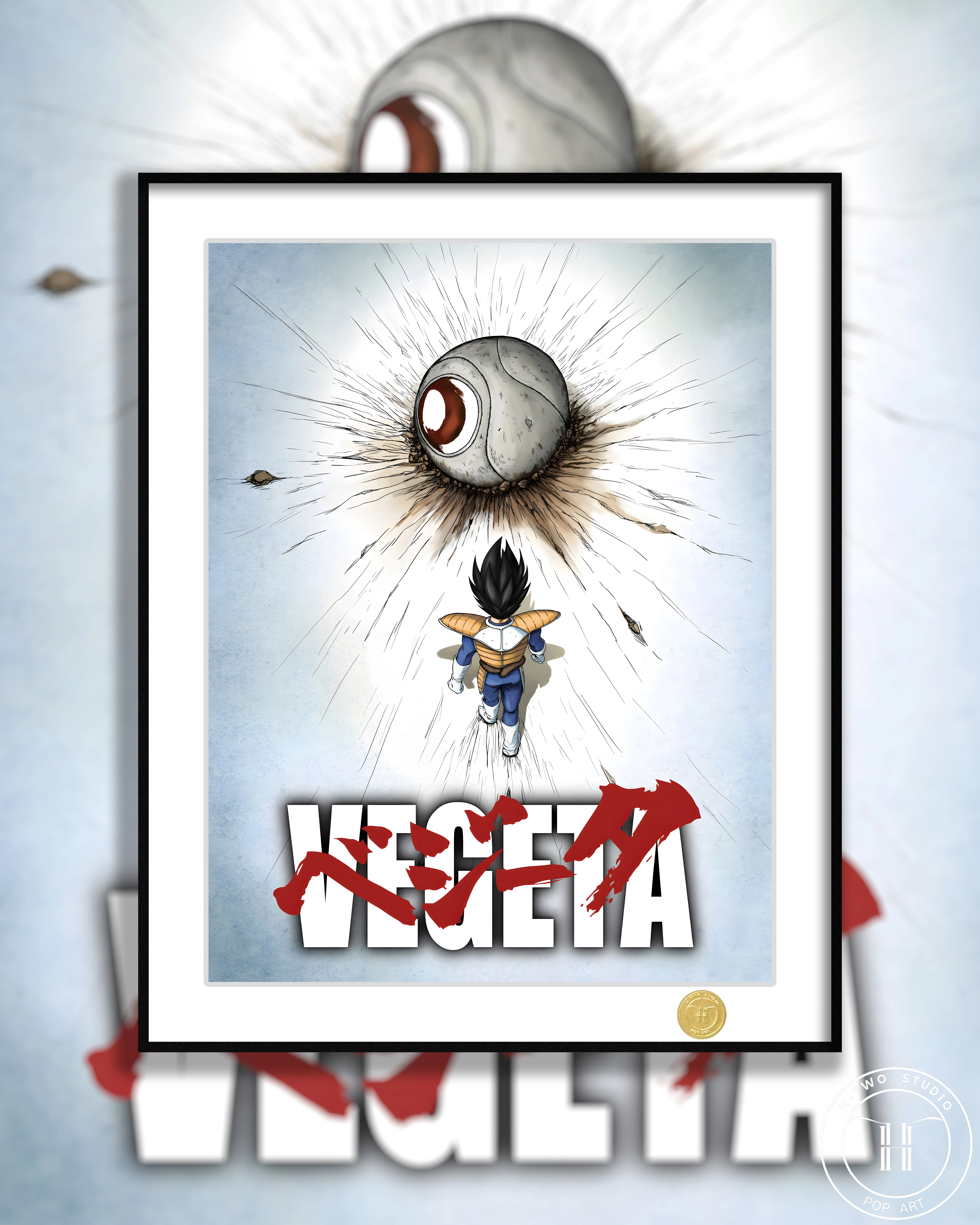 【Pre-sale】Decorative Painting of Kakarotto and Vegeta-H2 Studio