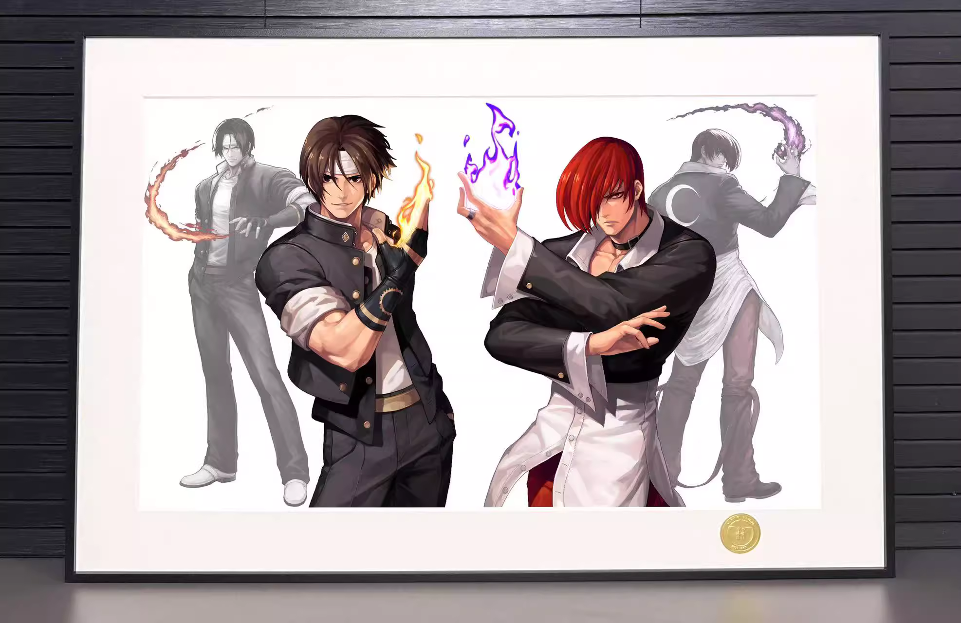 【Pre-sale】Decorative Painting of Kyo Kusanagi and Iori Yagami-King of Fighters-H2 Studio