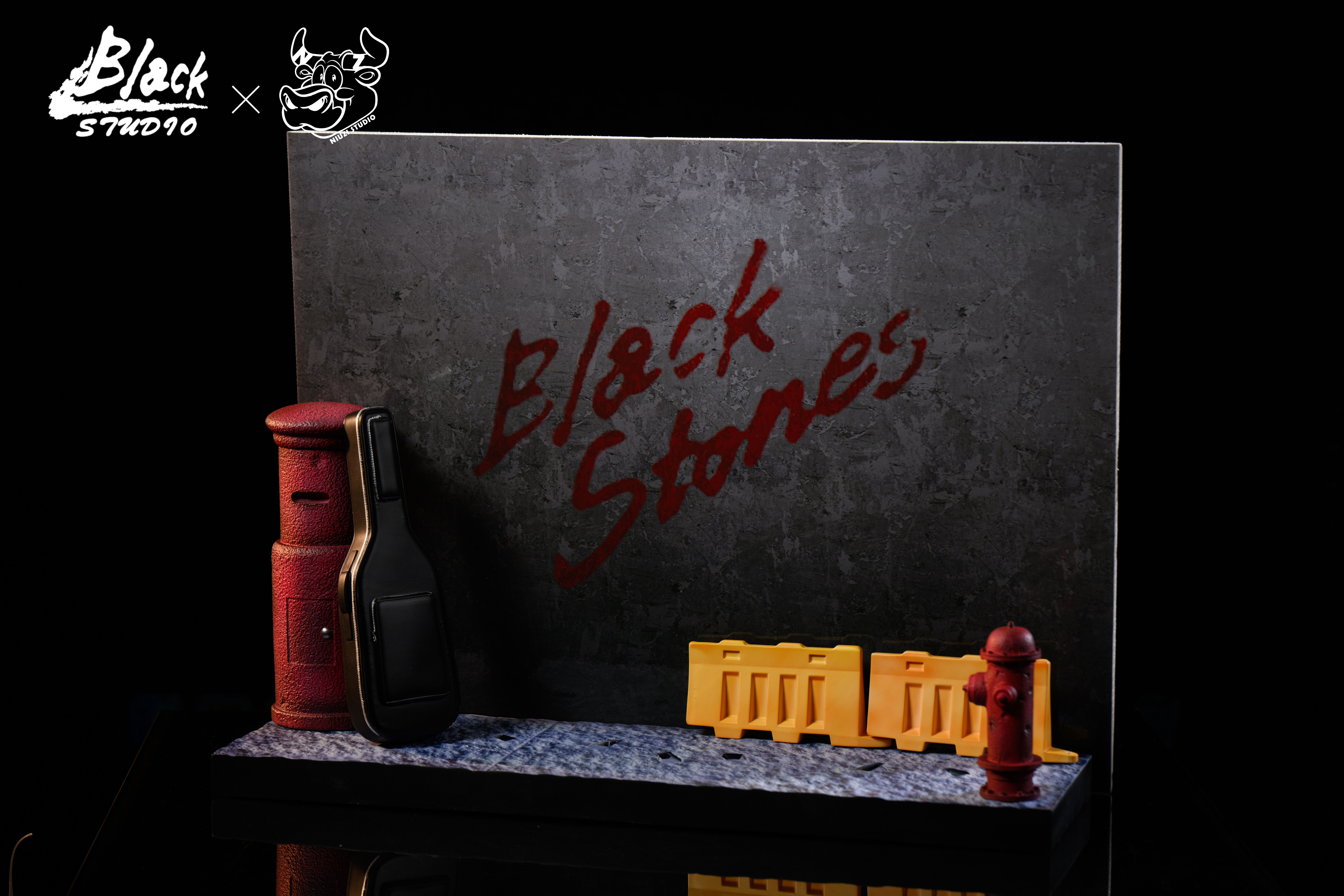 【Pre-sale】BLACK Stone Band Takagi Yasushi, Terashima Nobuo and Okazaki Shinnichi-Nana-BLACK*NIUZI Studios