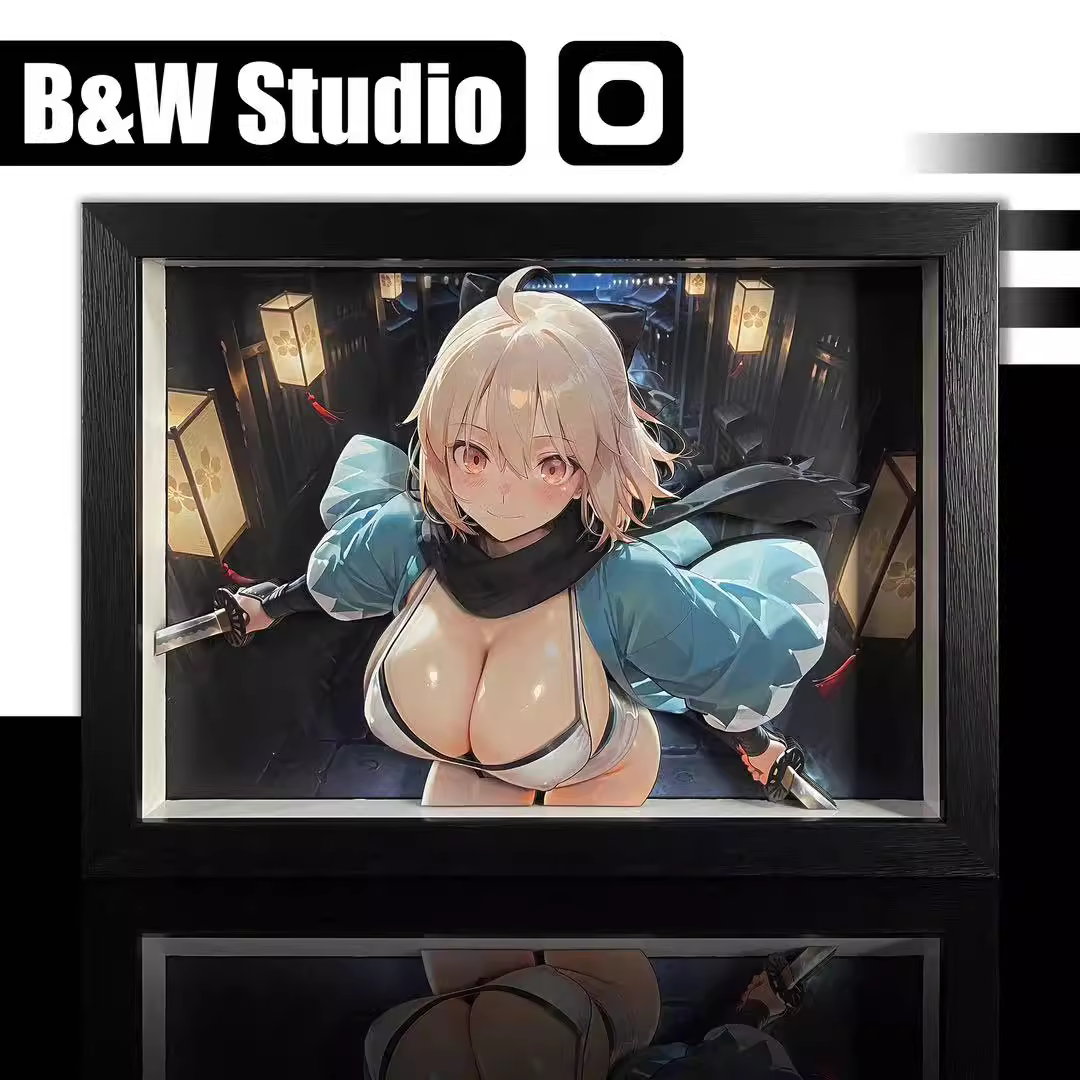 【Pre-sale】Decorative Painting of Okita Souji (Alter)-Fate/Grand Order-Black and White Studio