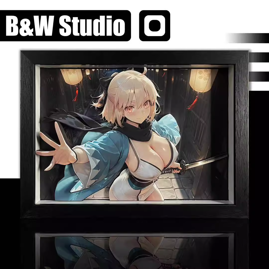 【Pre-sale】Decorative Painting of Okita Souji (Alter)-Fate/Grand Order-Black and White Studio