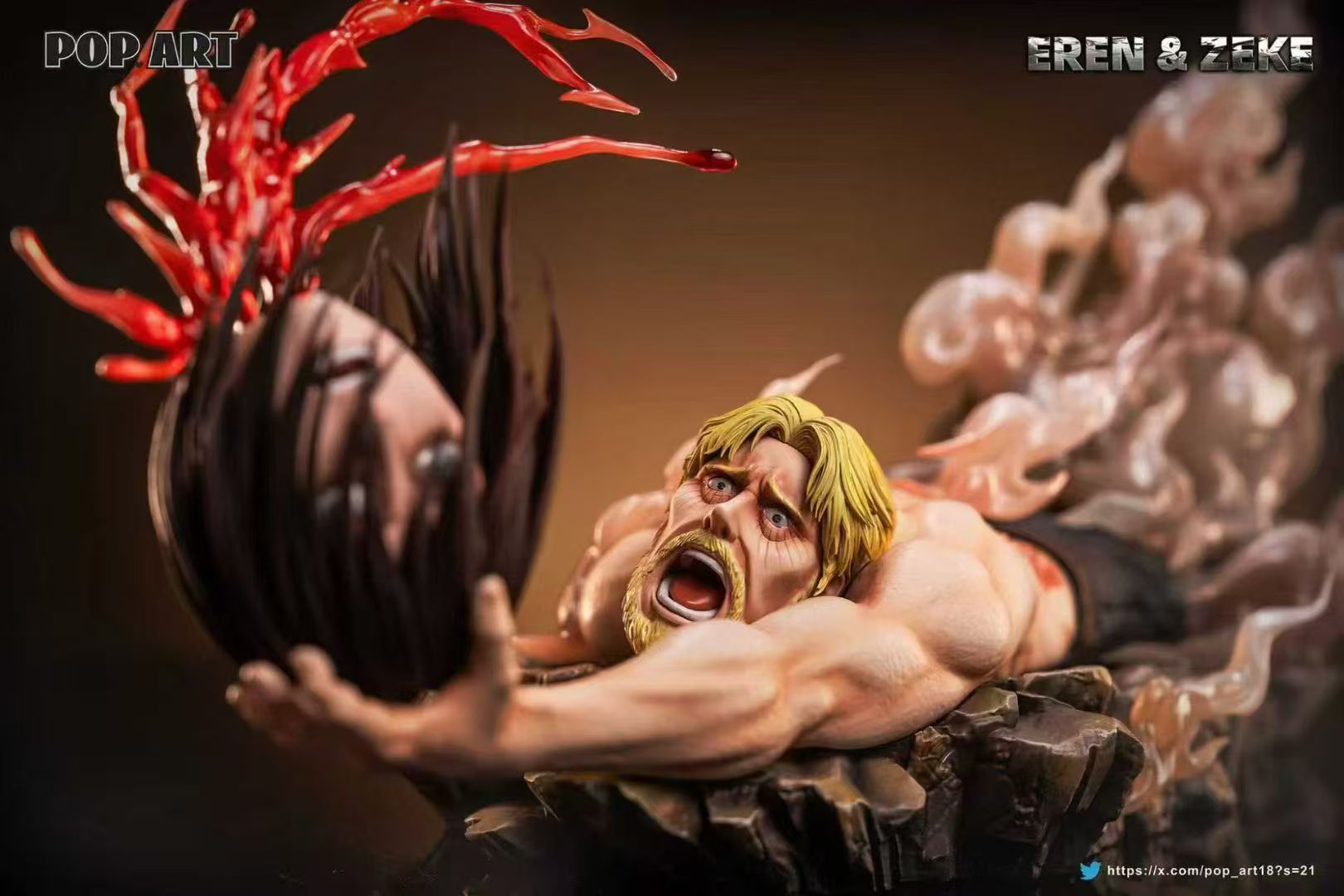 【Pre-sale】1/6 Scale Eren and Zeke-Attack on Titan-POP.ART Studio
