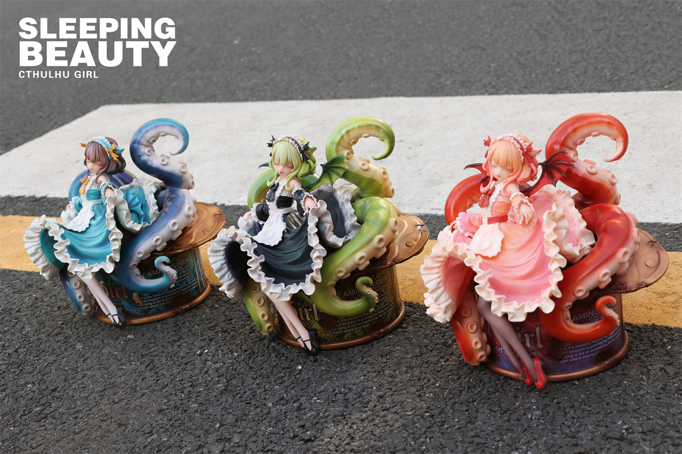 【Pre-sale】Sleeping Beauty-Cthulhu Girl-Abyss Bloom, Phantom Blue and Crimson Tide-WeArtDoing Studio