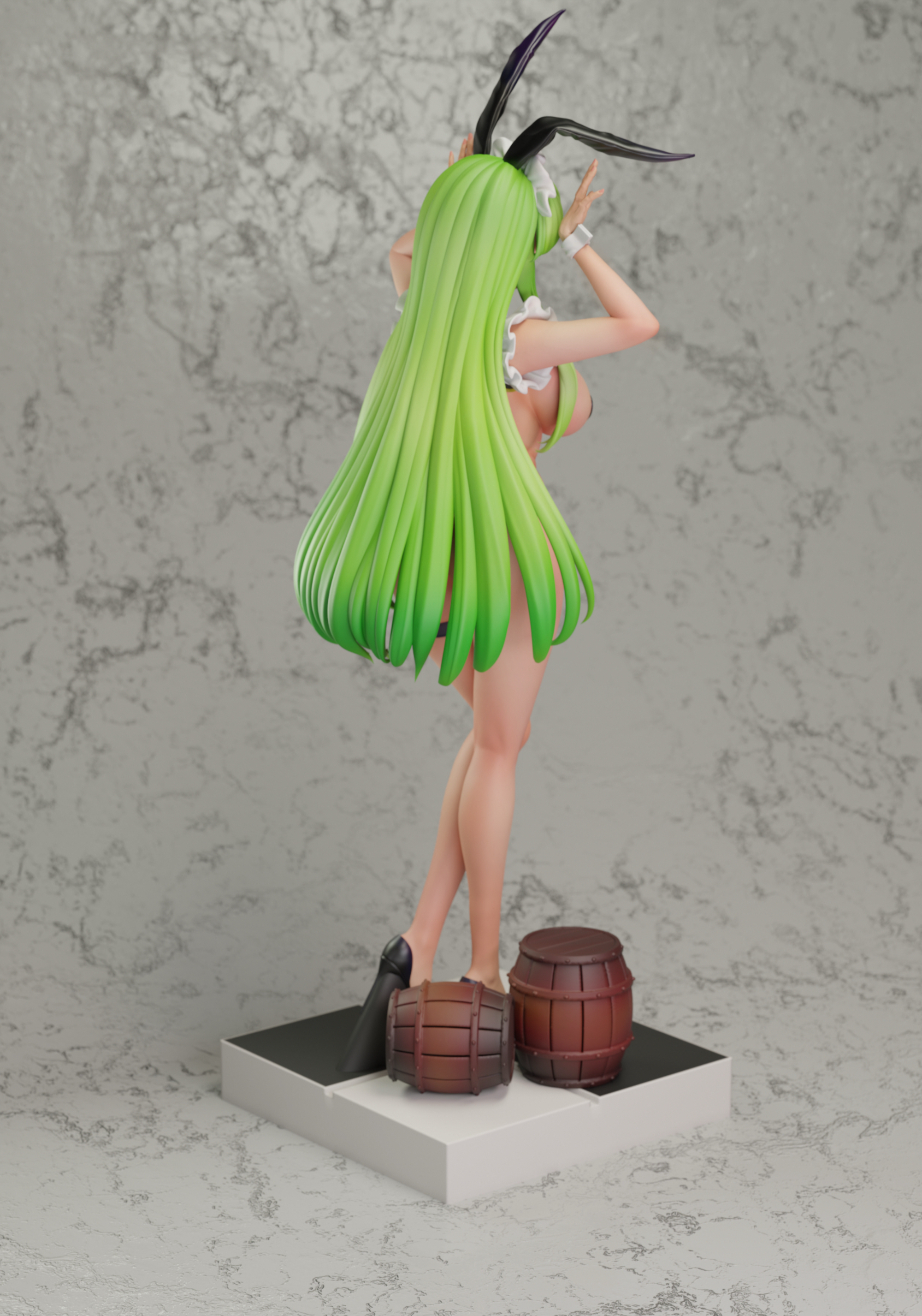 【Pre-sale】1/6 Scale Bar Bunny Girl C.C.-Green tea-studio