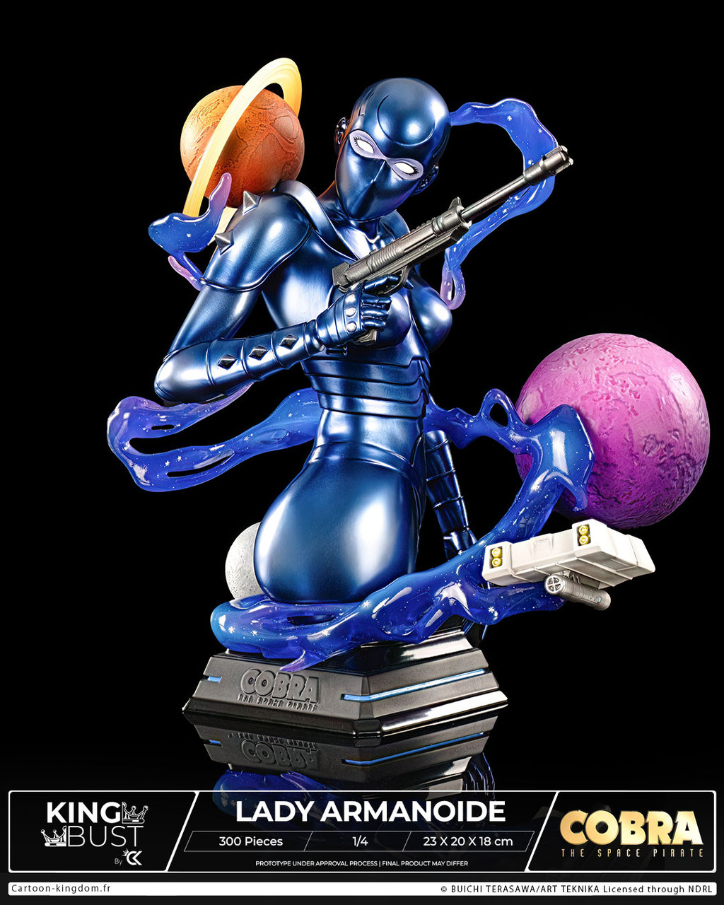 【Pre-sale】1/6 Scale Bust of The space pirate Cobra Lady Armanoide Licensed-Cartoon Kingdom Studio